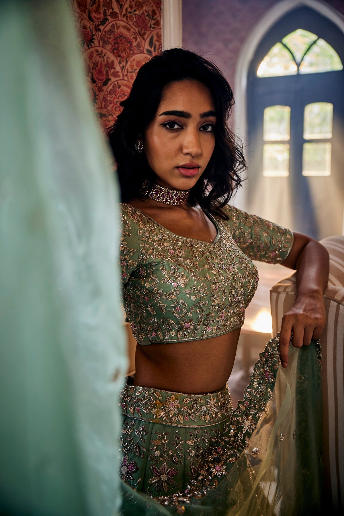 Mint Green Lehenga Set