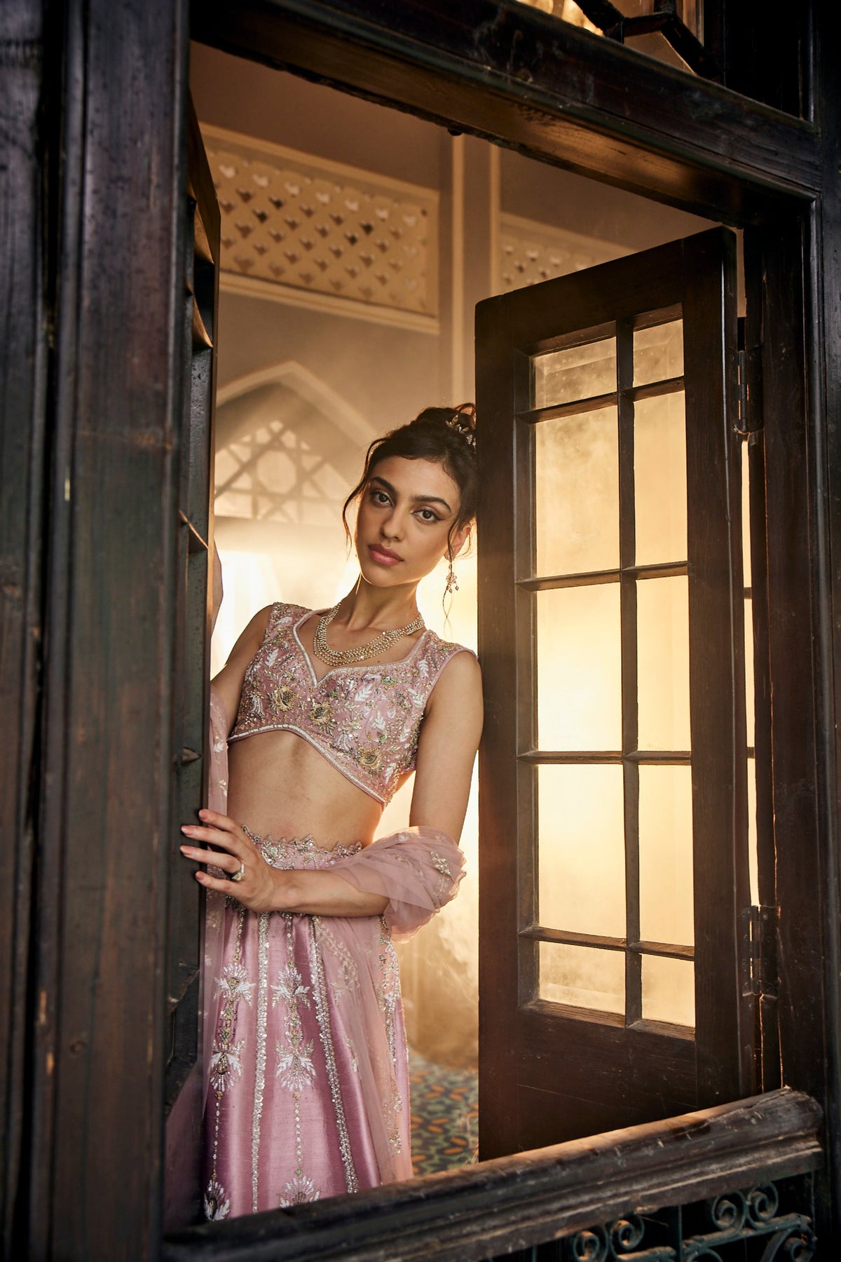 Lemonade Pink Lehenga Set