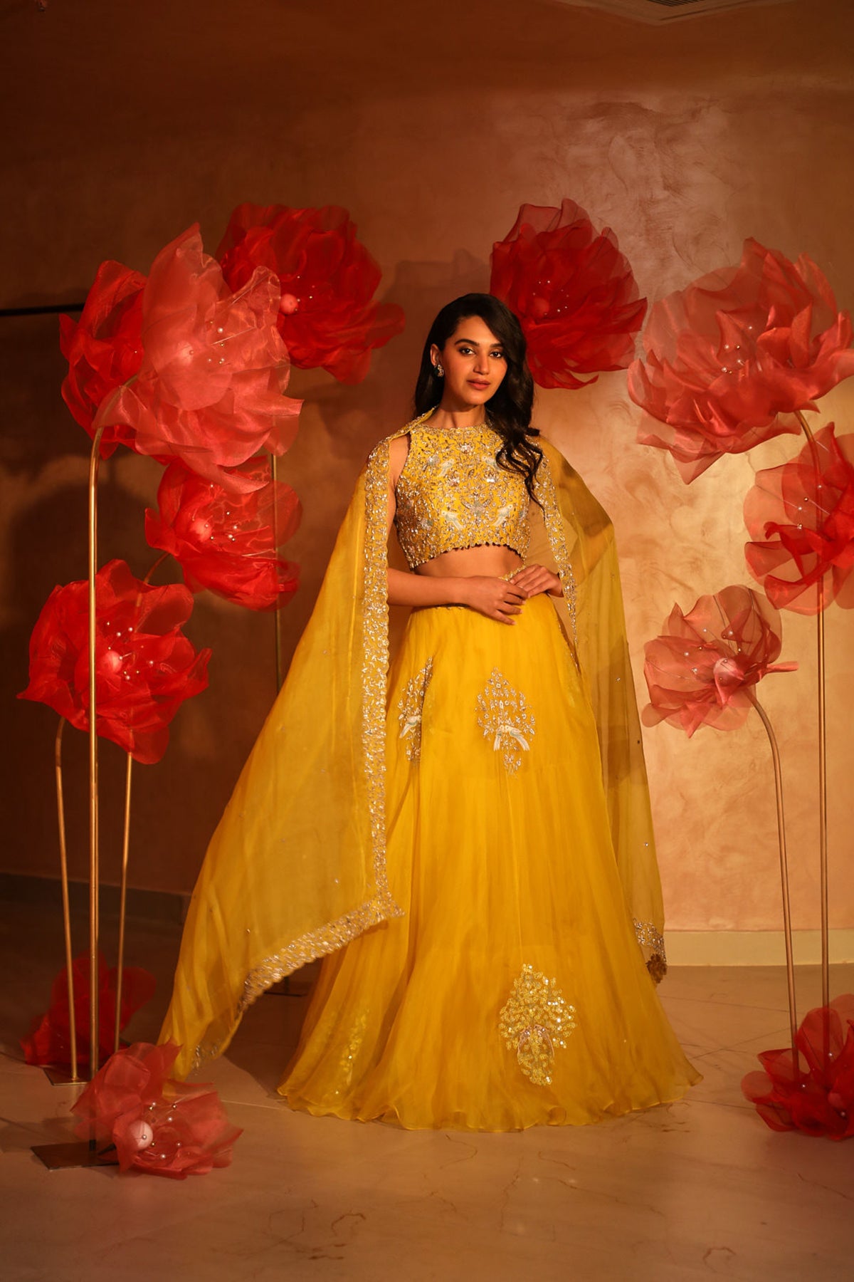 Enchanting yellow lehenga set
