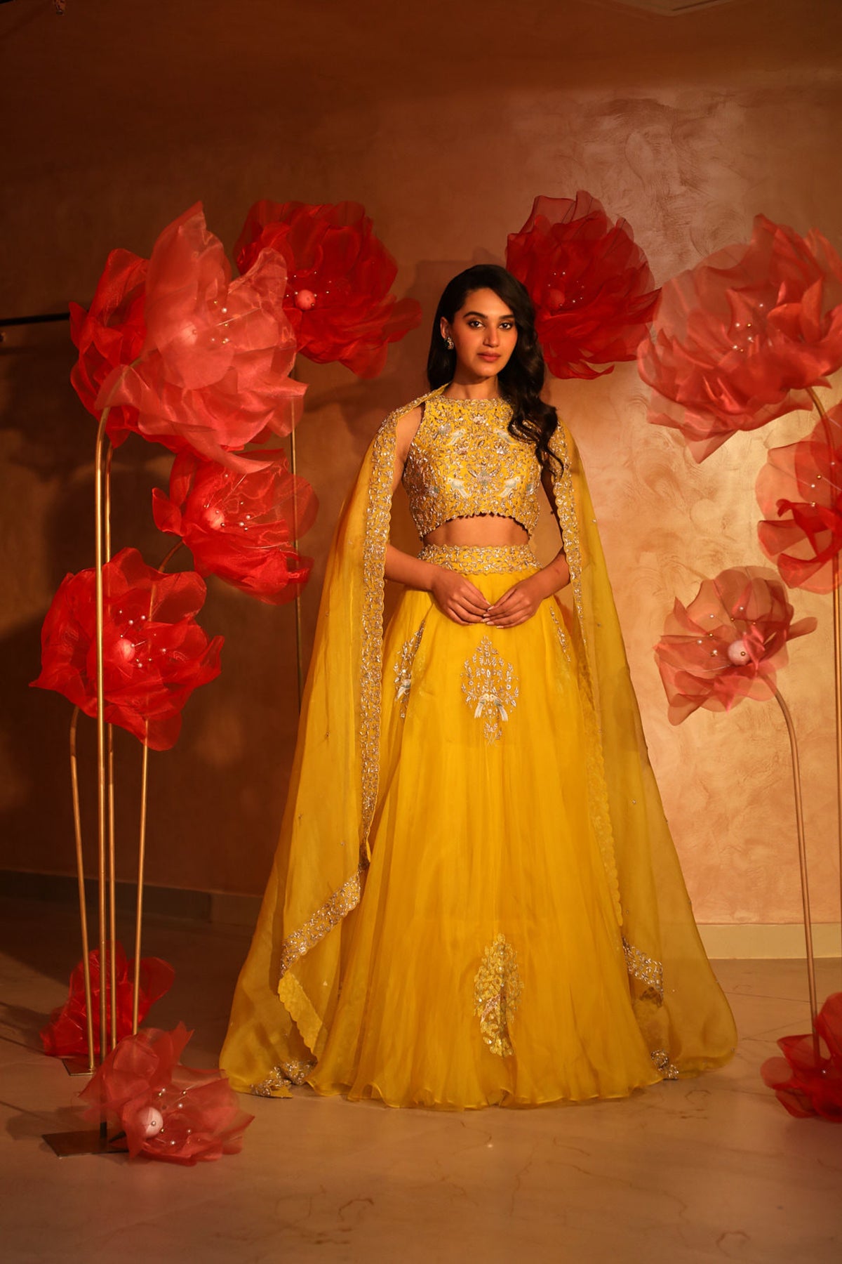 Enchanting yellow lehenga set