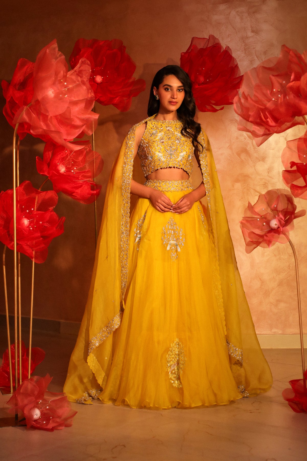 Enchanting yellow lehenga set