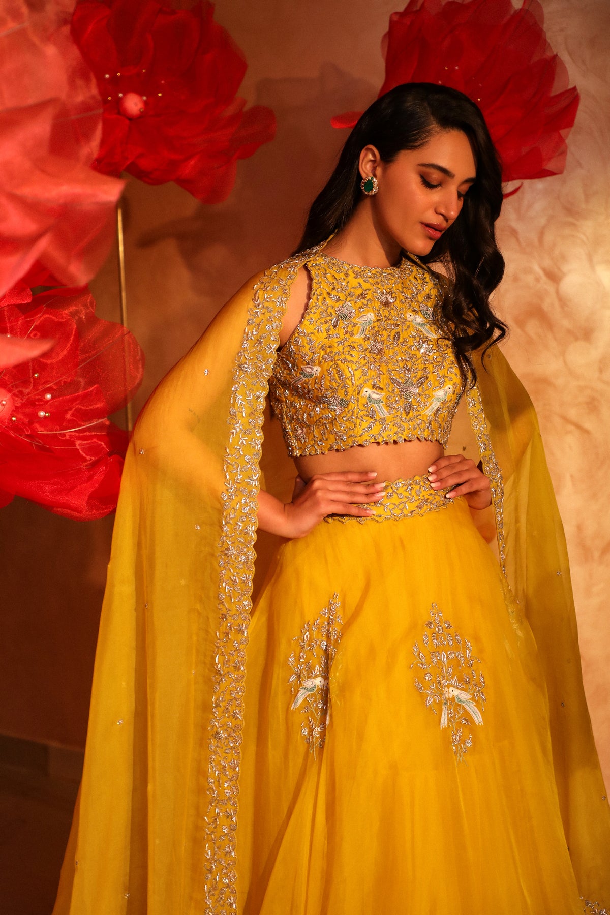 Enchanting yellow lehenga set