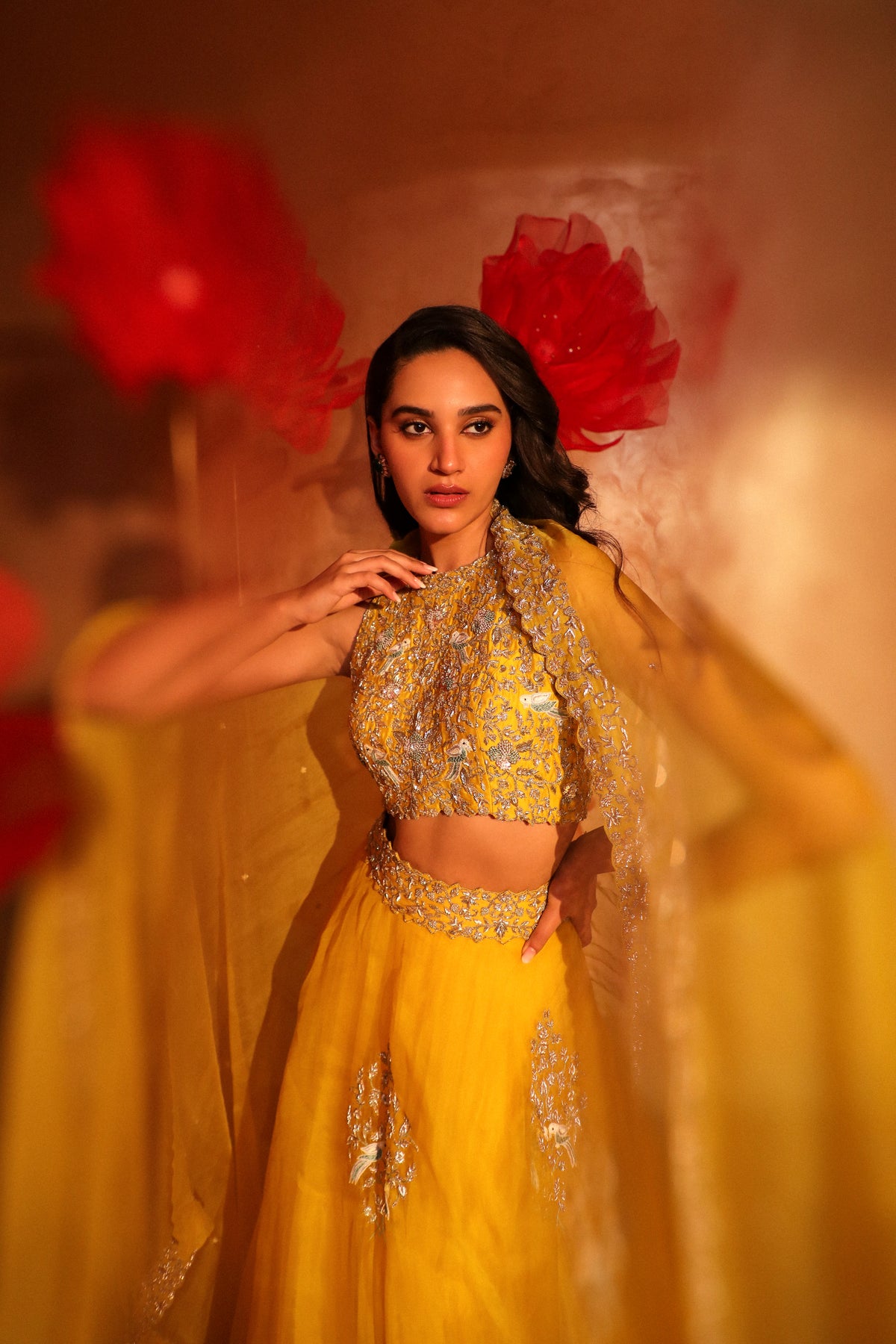 Enchanting yellow lehenga set