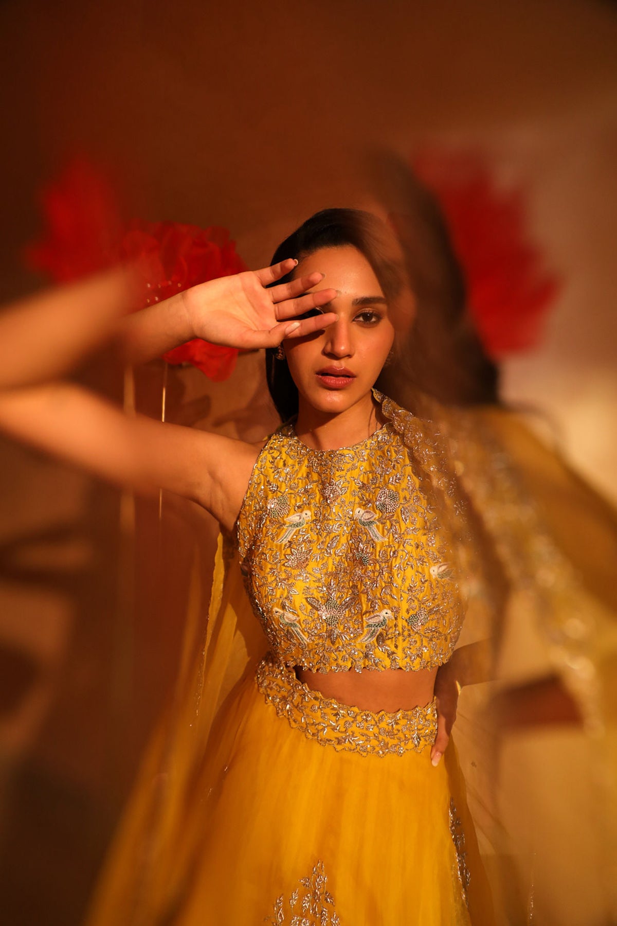 Enchanting yellow lehenga set