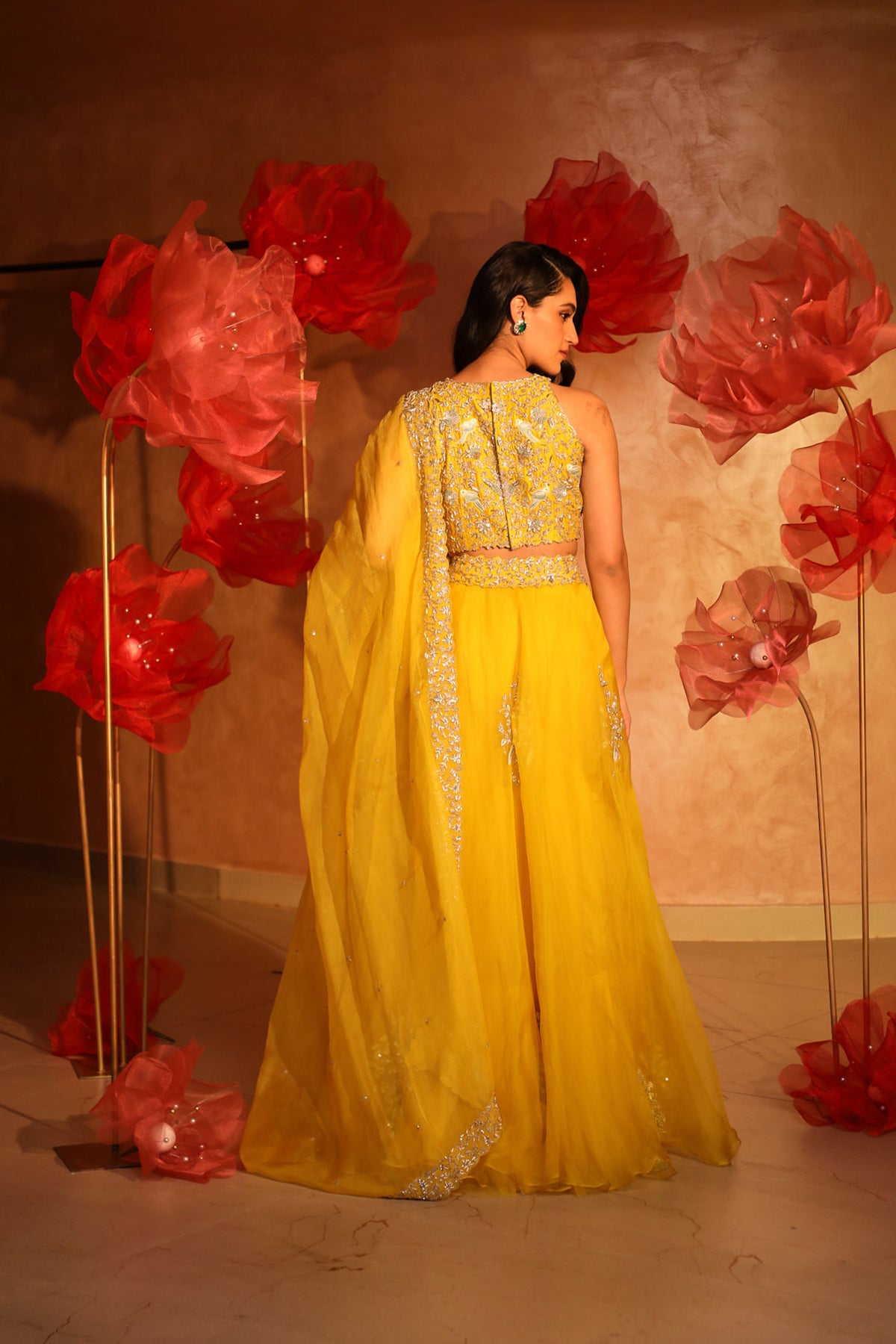 Enchanting yellow lehenga set