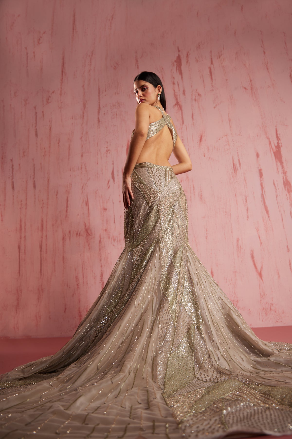 Sandra Silver Gown