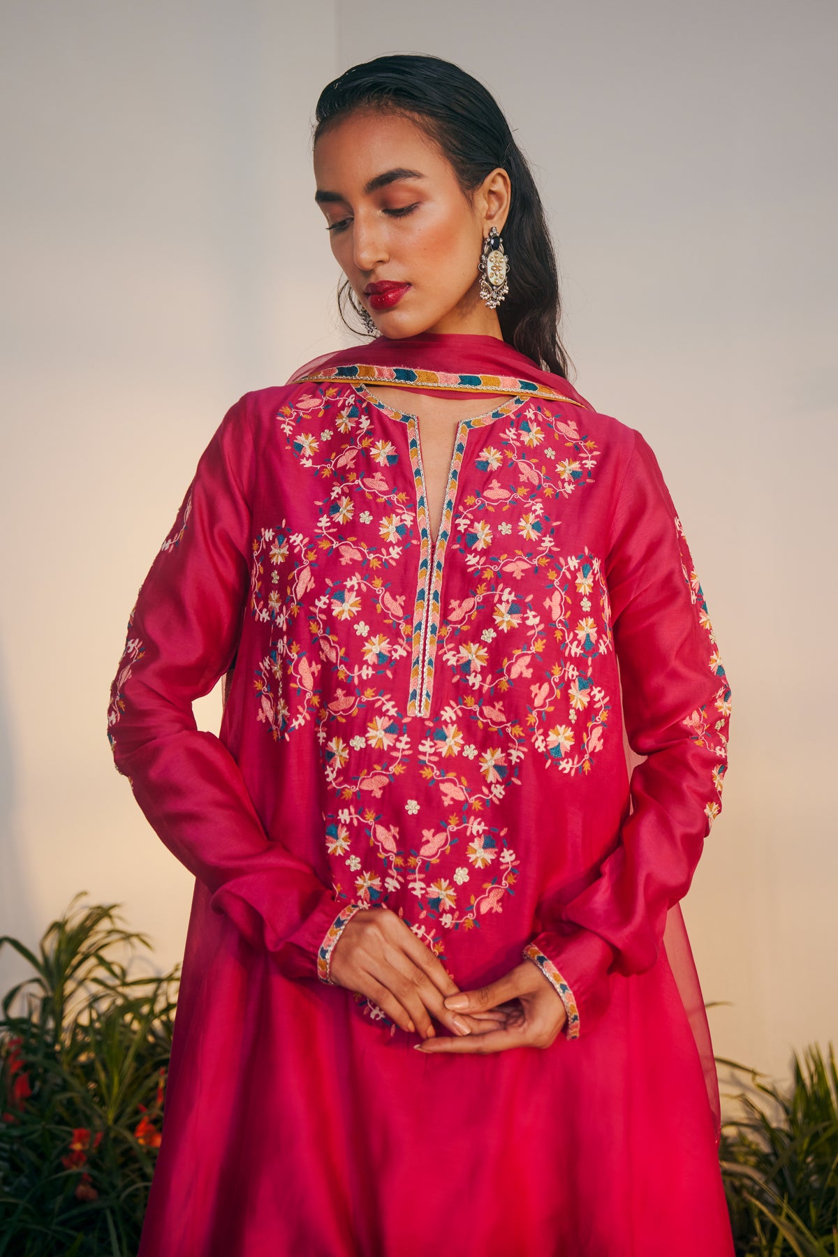 Rani Kimaya Kurta Set