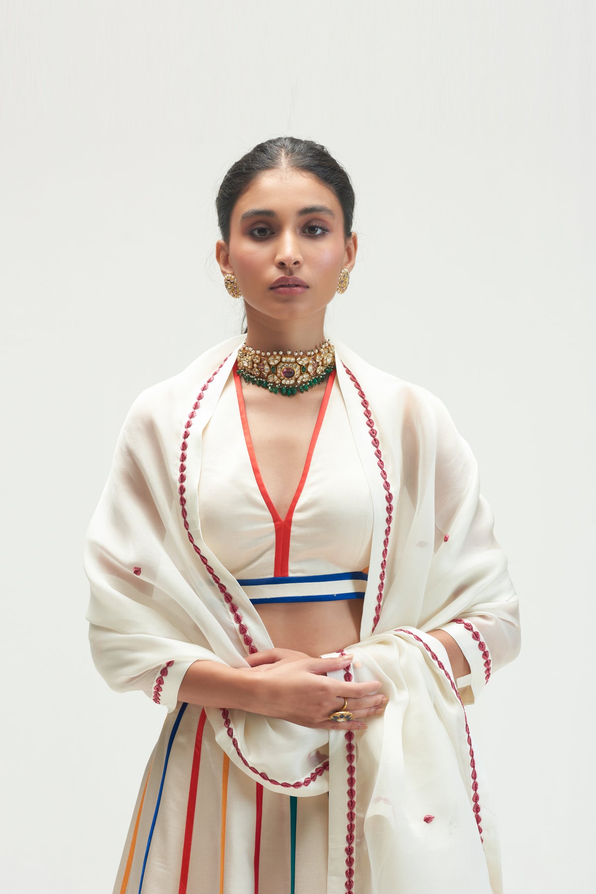 Mc Stripe Lehenga Set