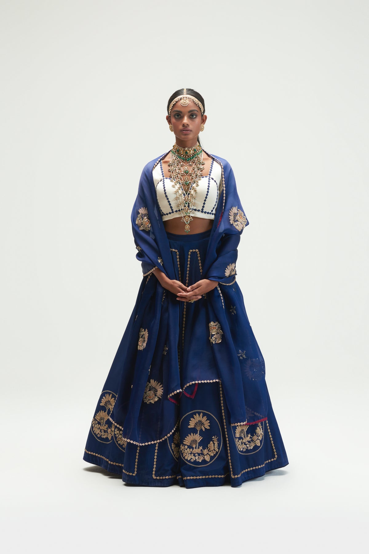 Sapphire embroidered Lehenga Set