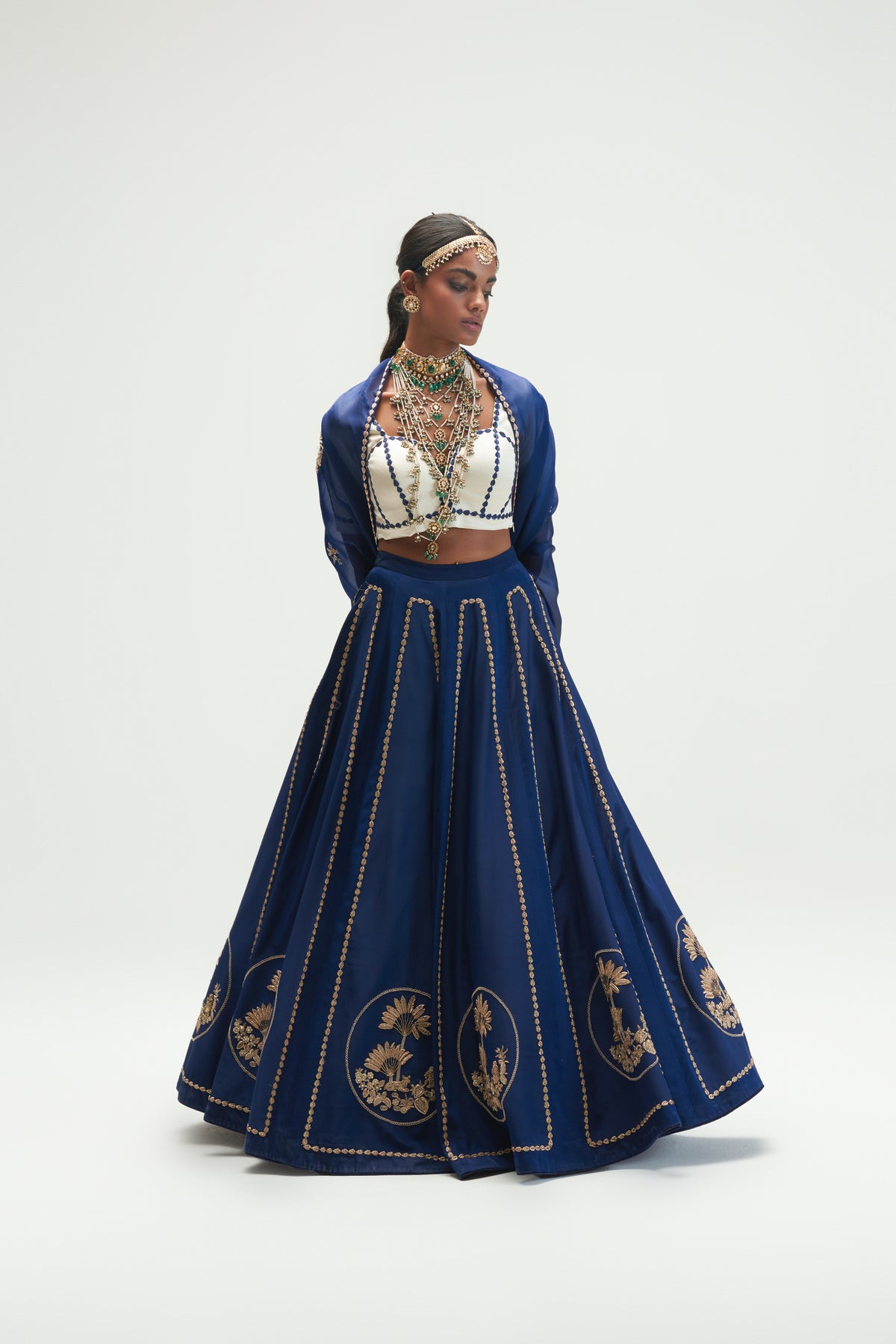 Sapphire embroidered Lehenga Set