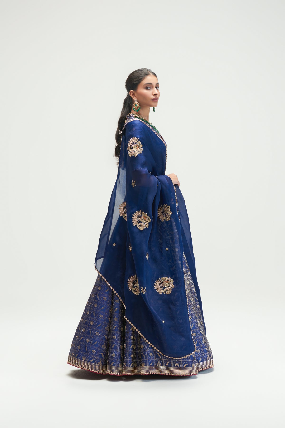 Zanzibar Sapphire Lehenga Set