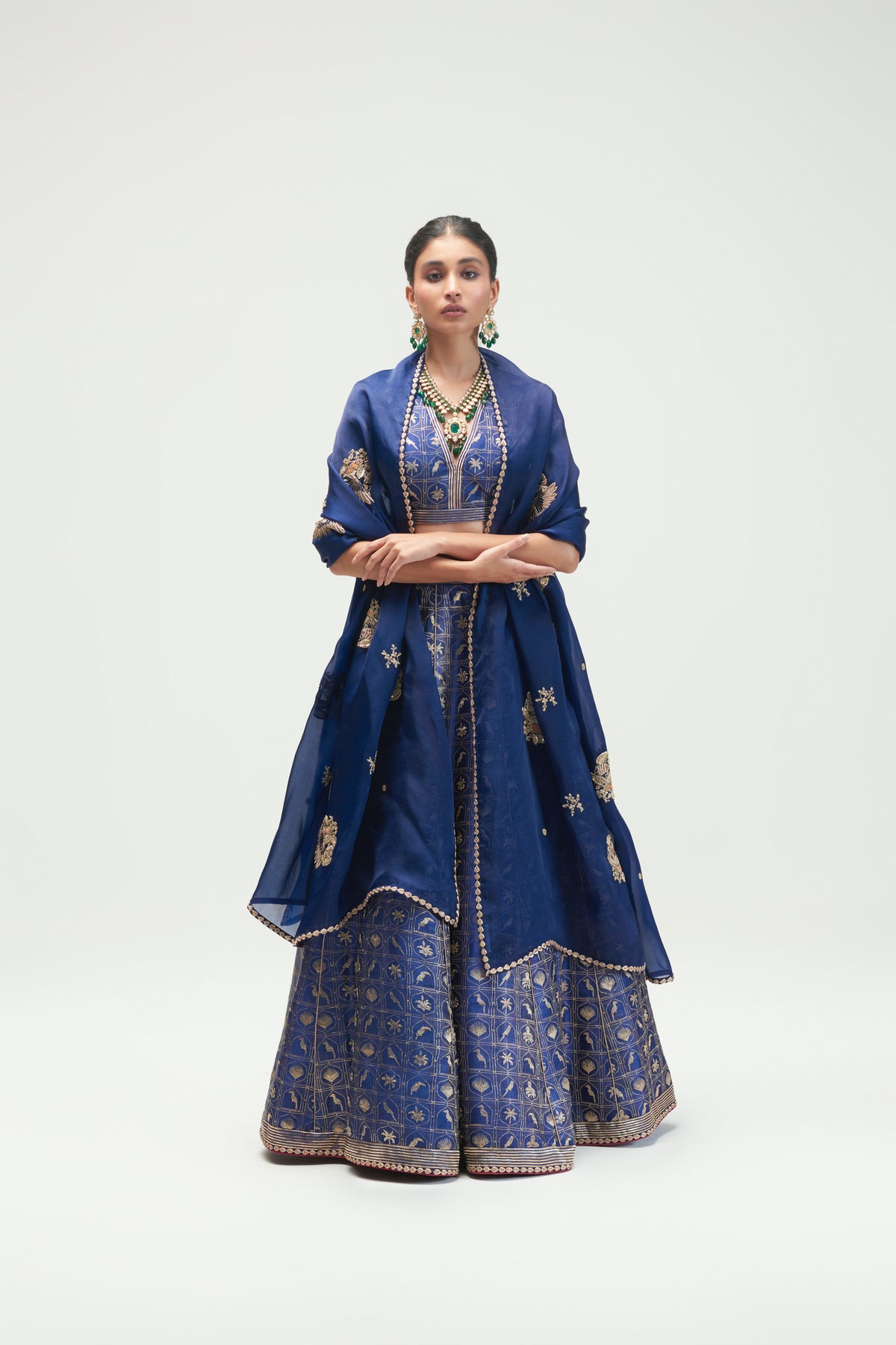 Zanzibar Sapphire Lehenga Set