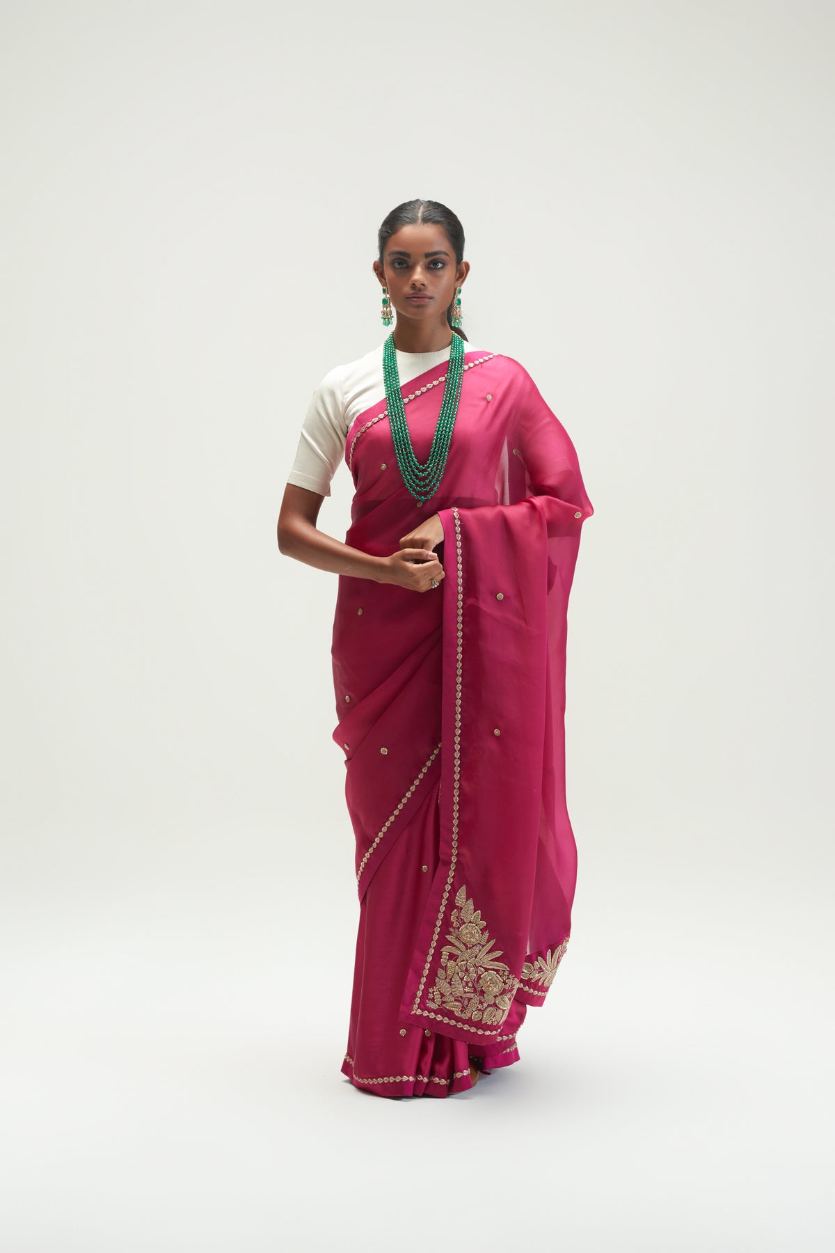 Konia Embroidered Mulberry Saree
