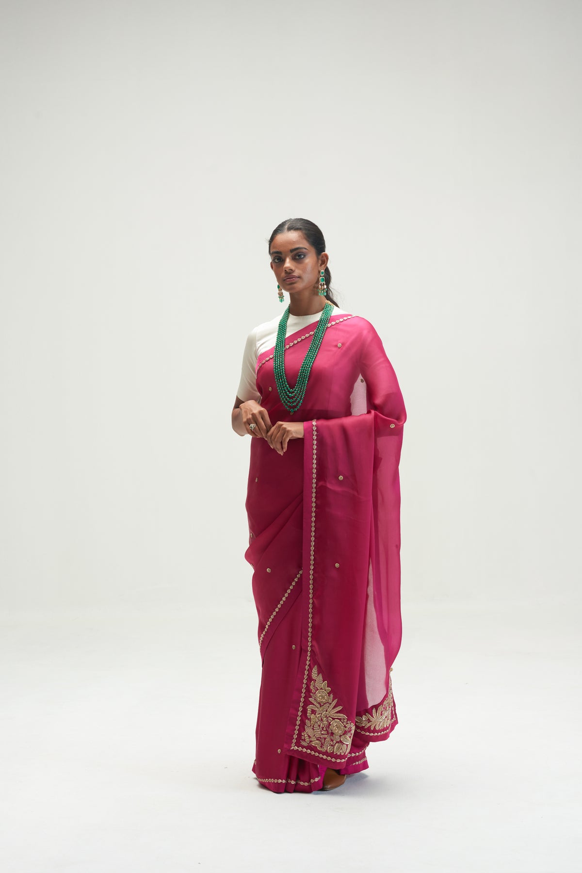 Konia Embroidered Mulberry Saree