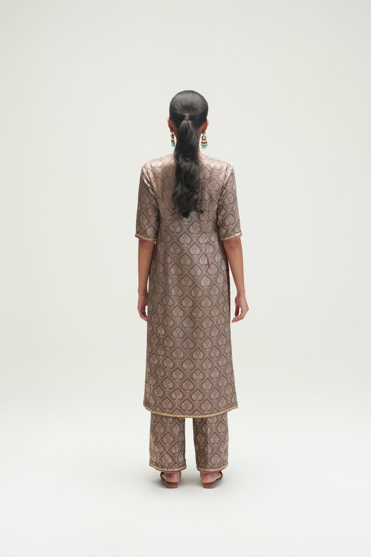 Sumer Mud Brown Kurta Set