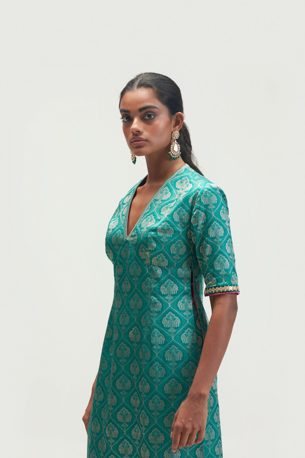 Sumer Teal Sapphire Kurta Set