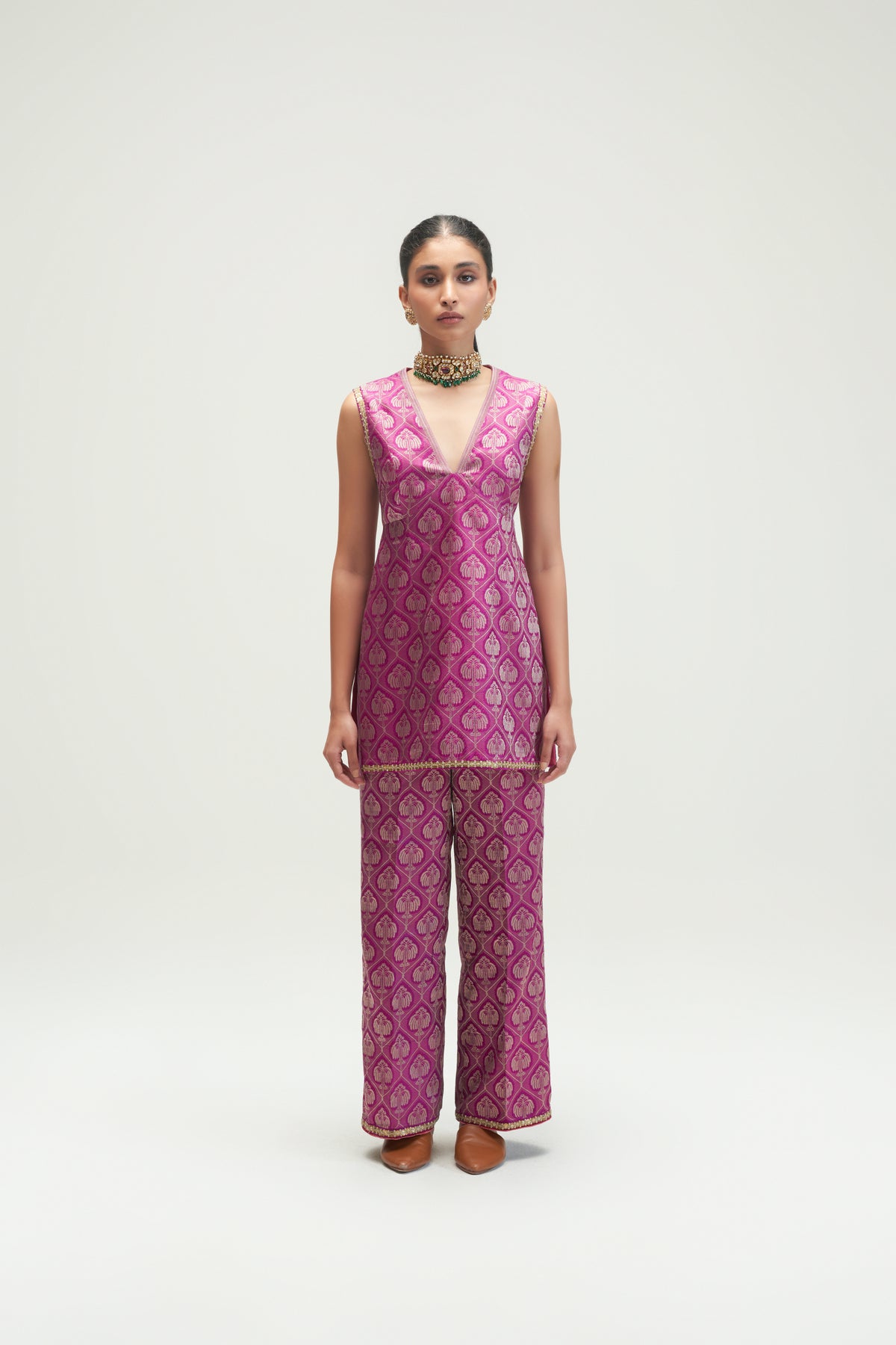 Sumer Amethyst Tunic Set
