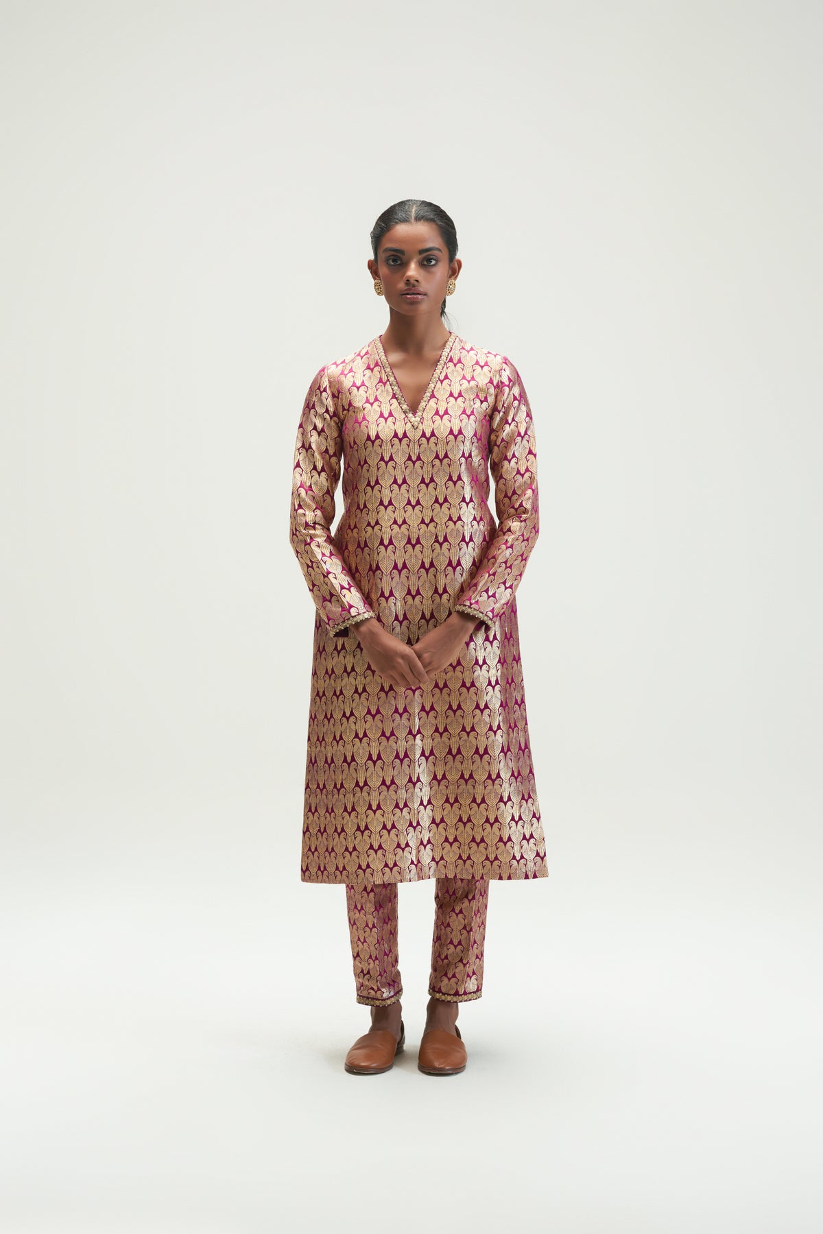 Eros Wine Kurta Set