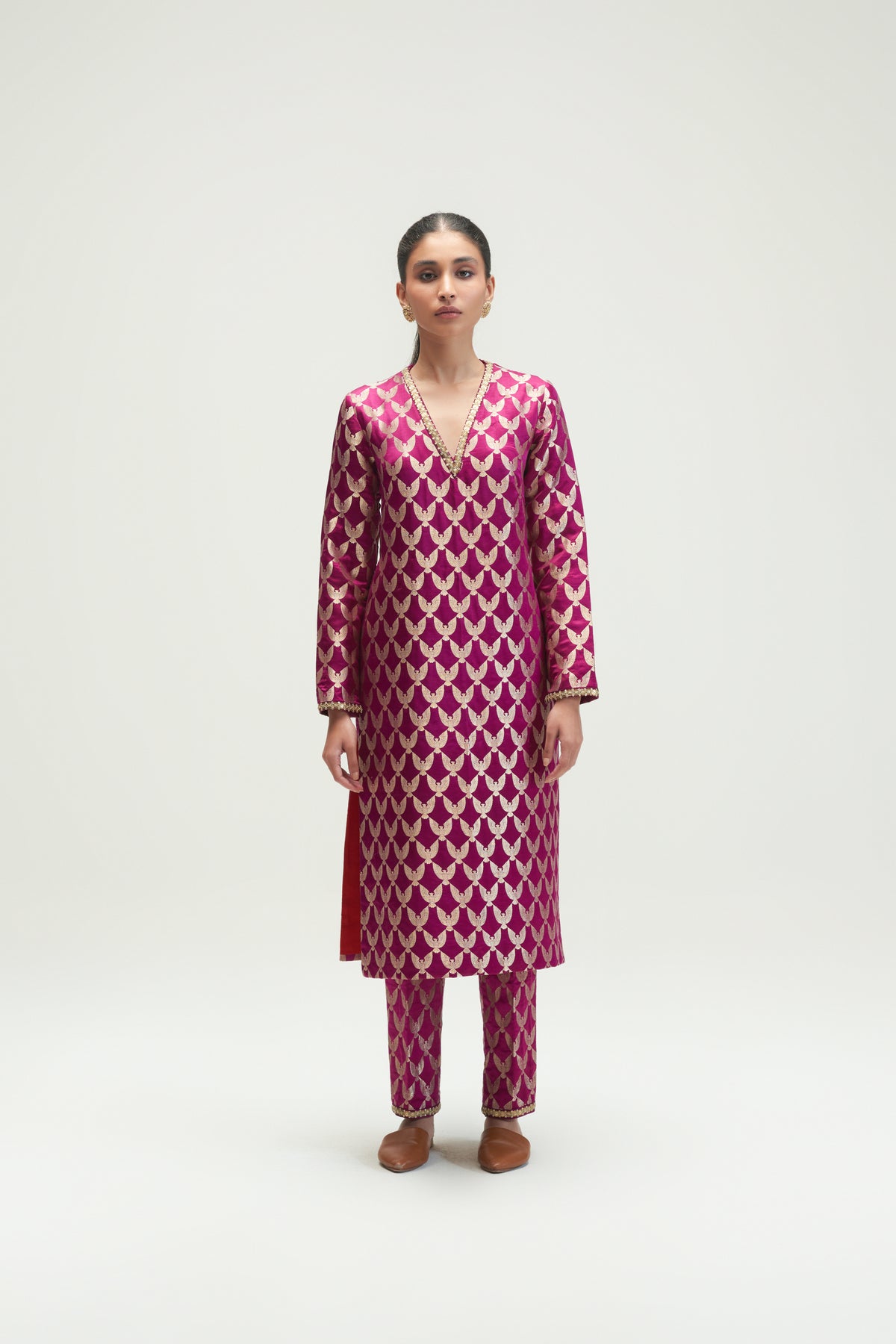 Orion Wine Kurta Set