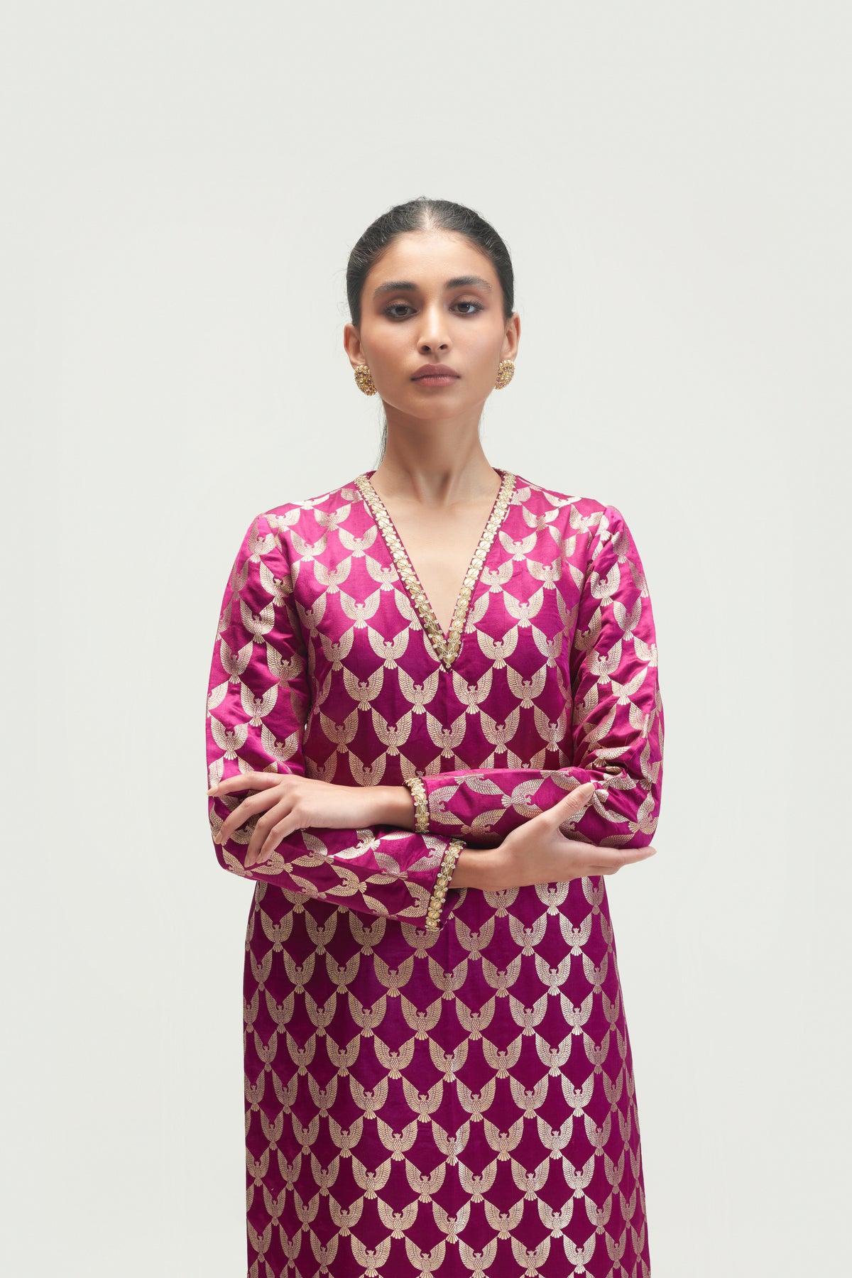 Orion Wine Kurta Set