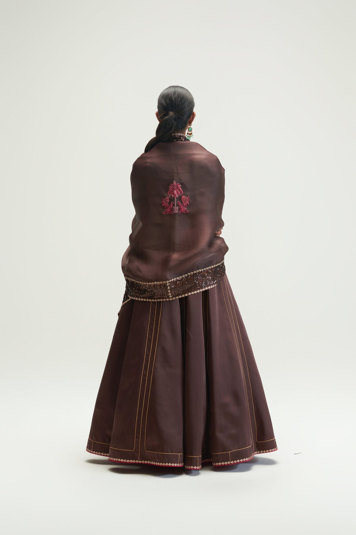 Mud Brown Lehenga Set
