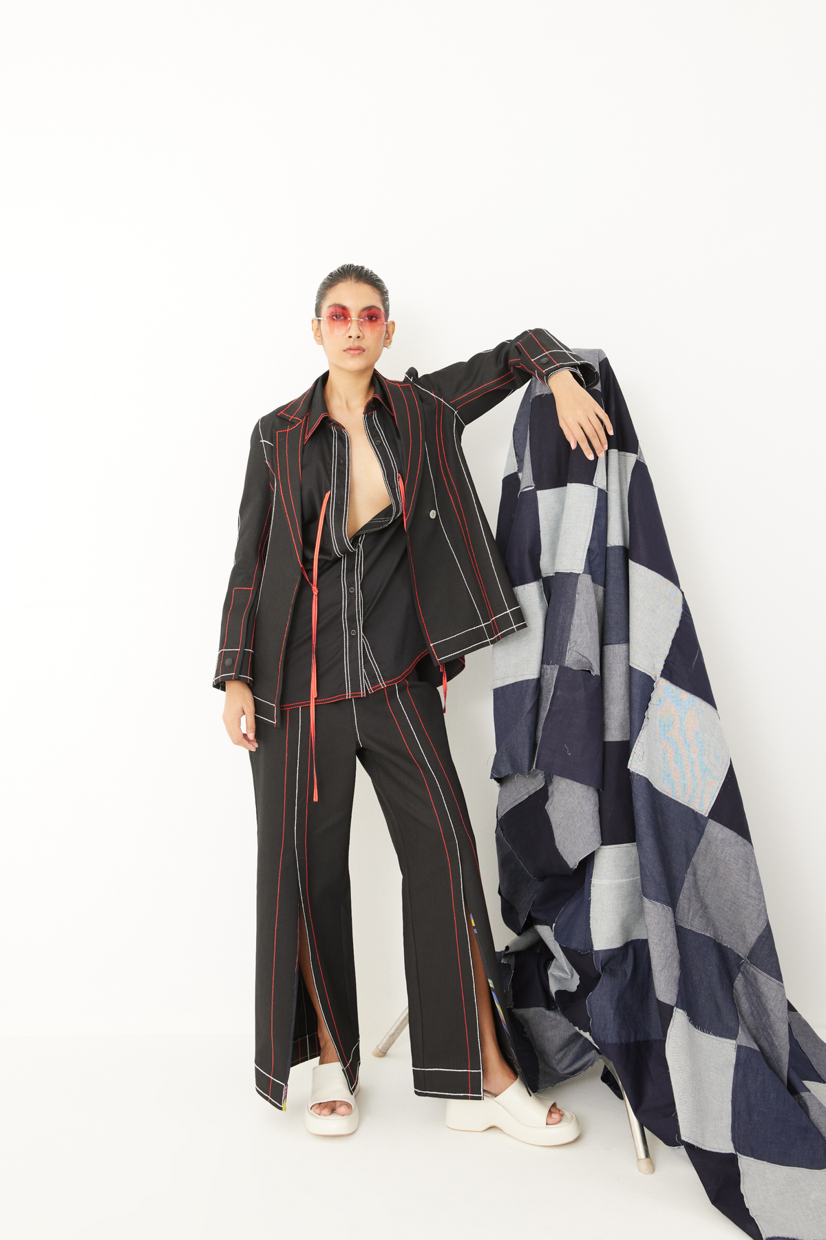 Rover Denim Blazer With Trousers