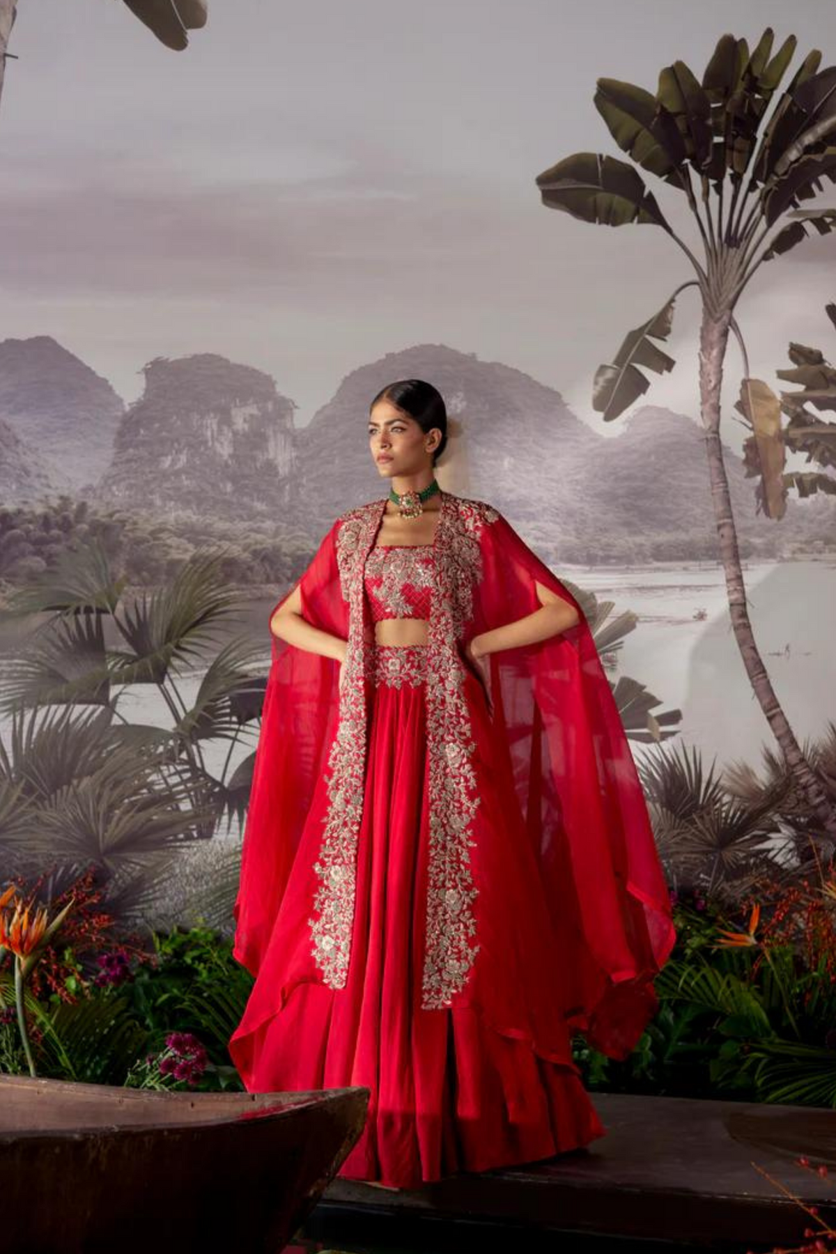 Kamala Cape Lehenga Set