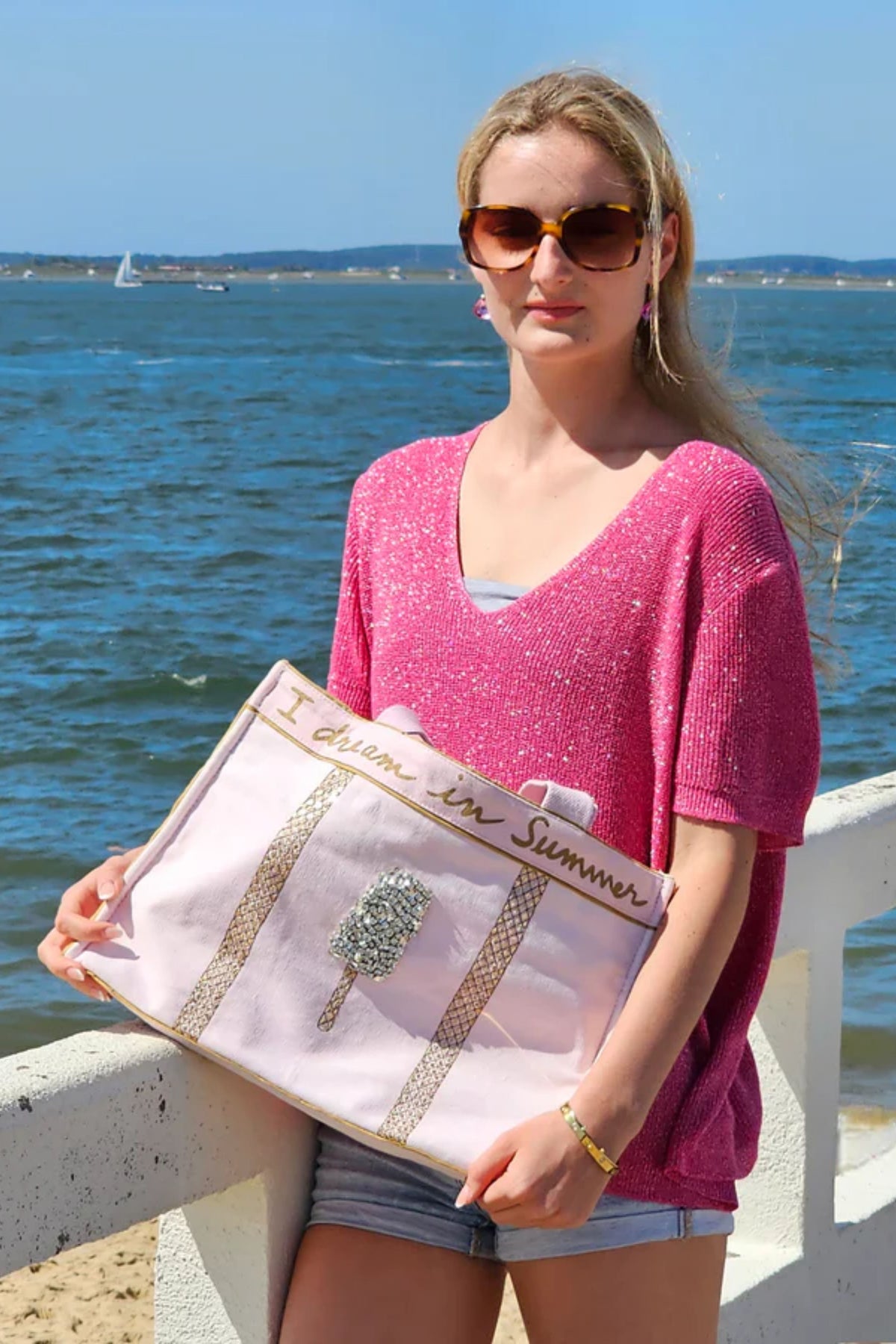 Summer Duo in Strawberry Pink Bag