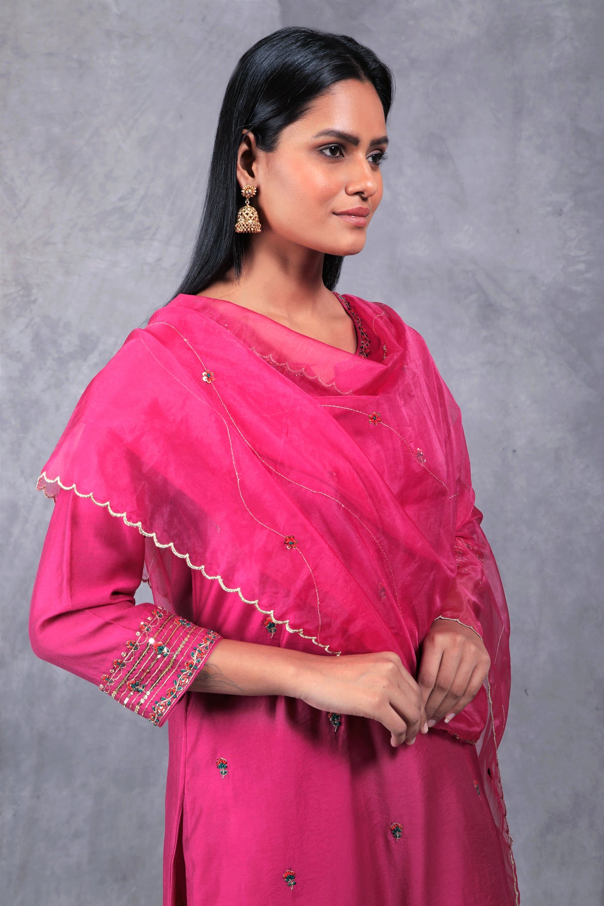 Nalini a round neck kurta set