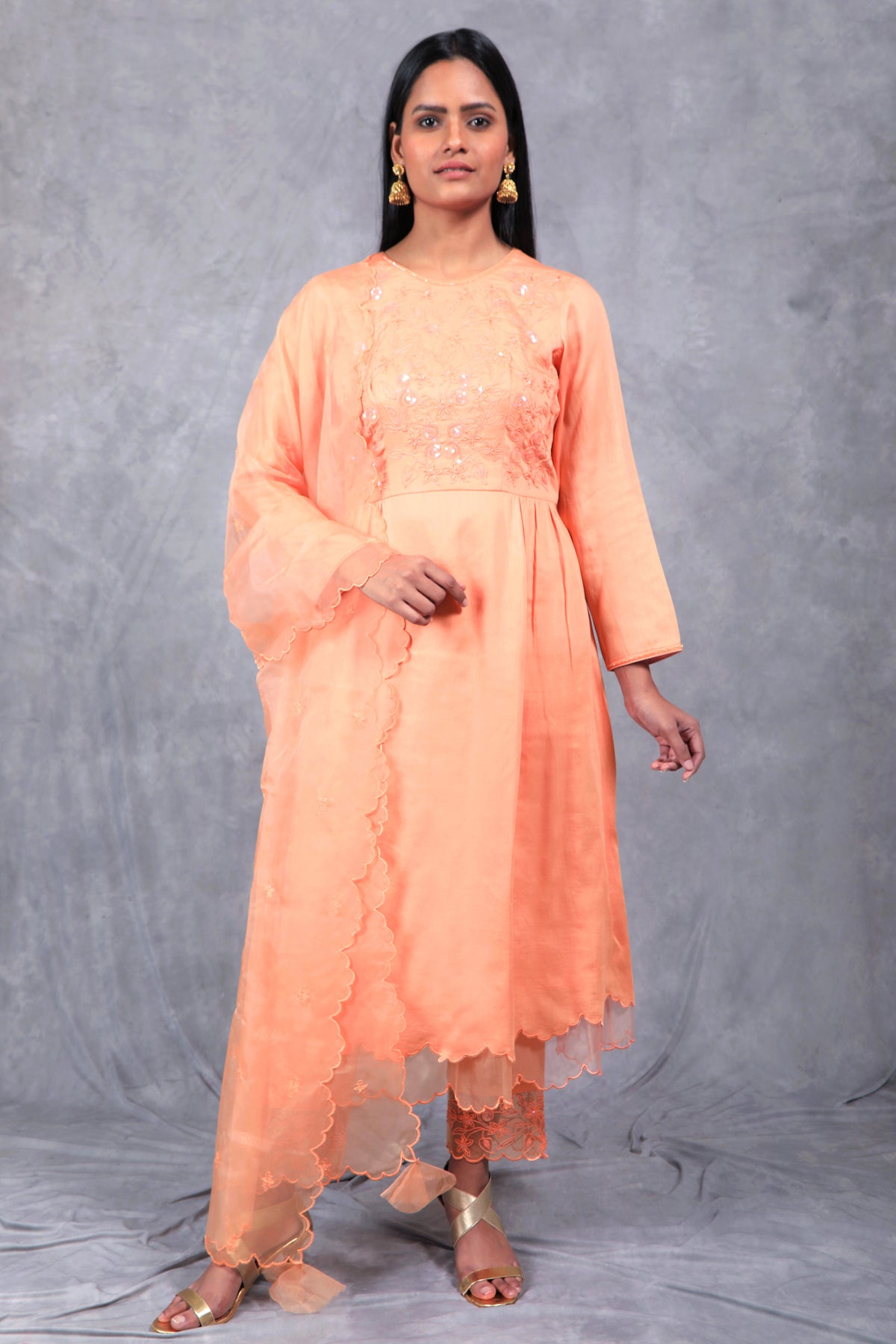 Ditya a round neck kurta set