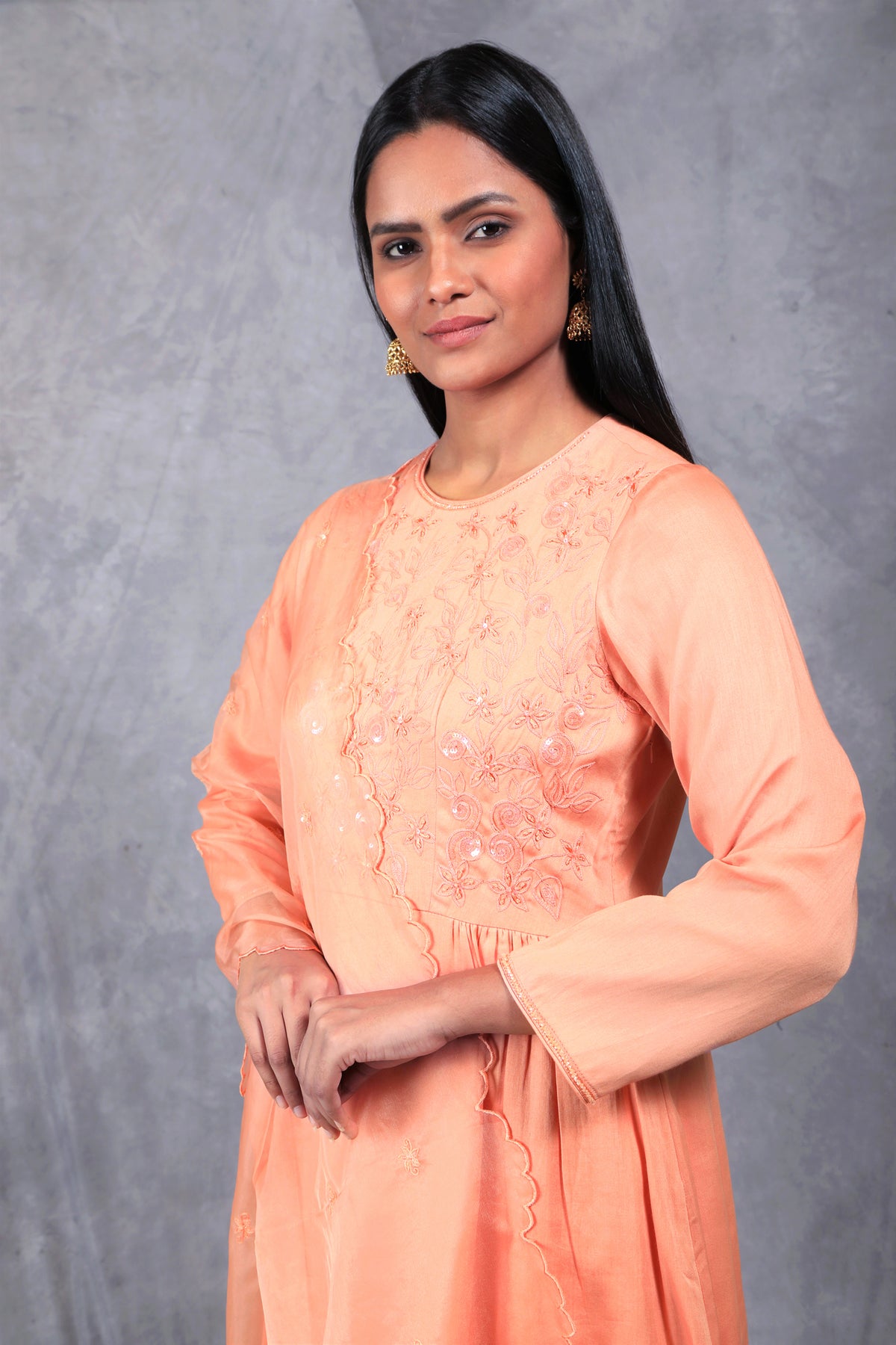 Ditya a round neck kurta set