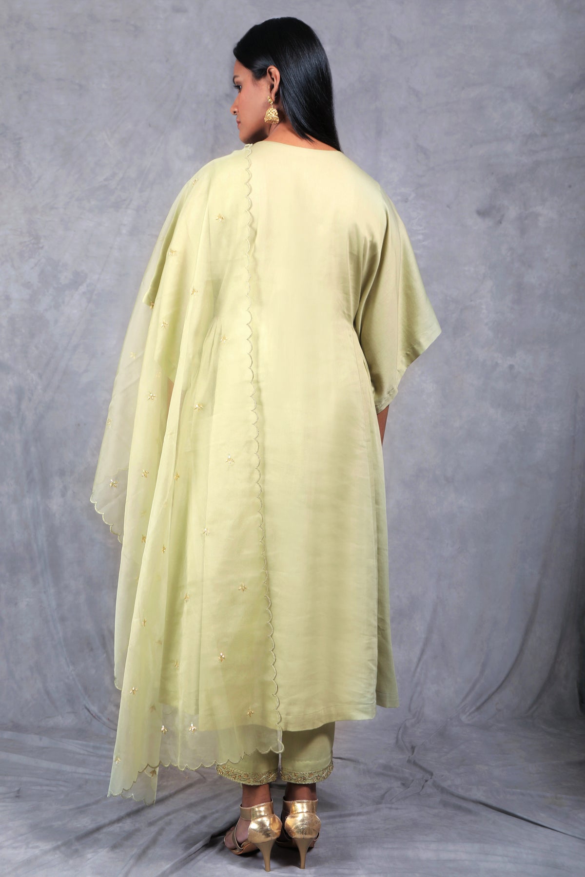 Vasudha v-neck kurta set