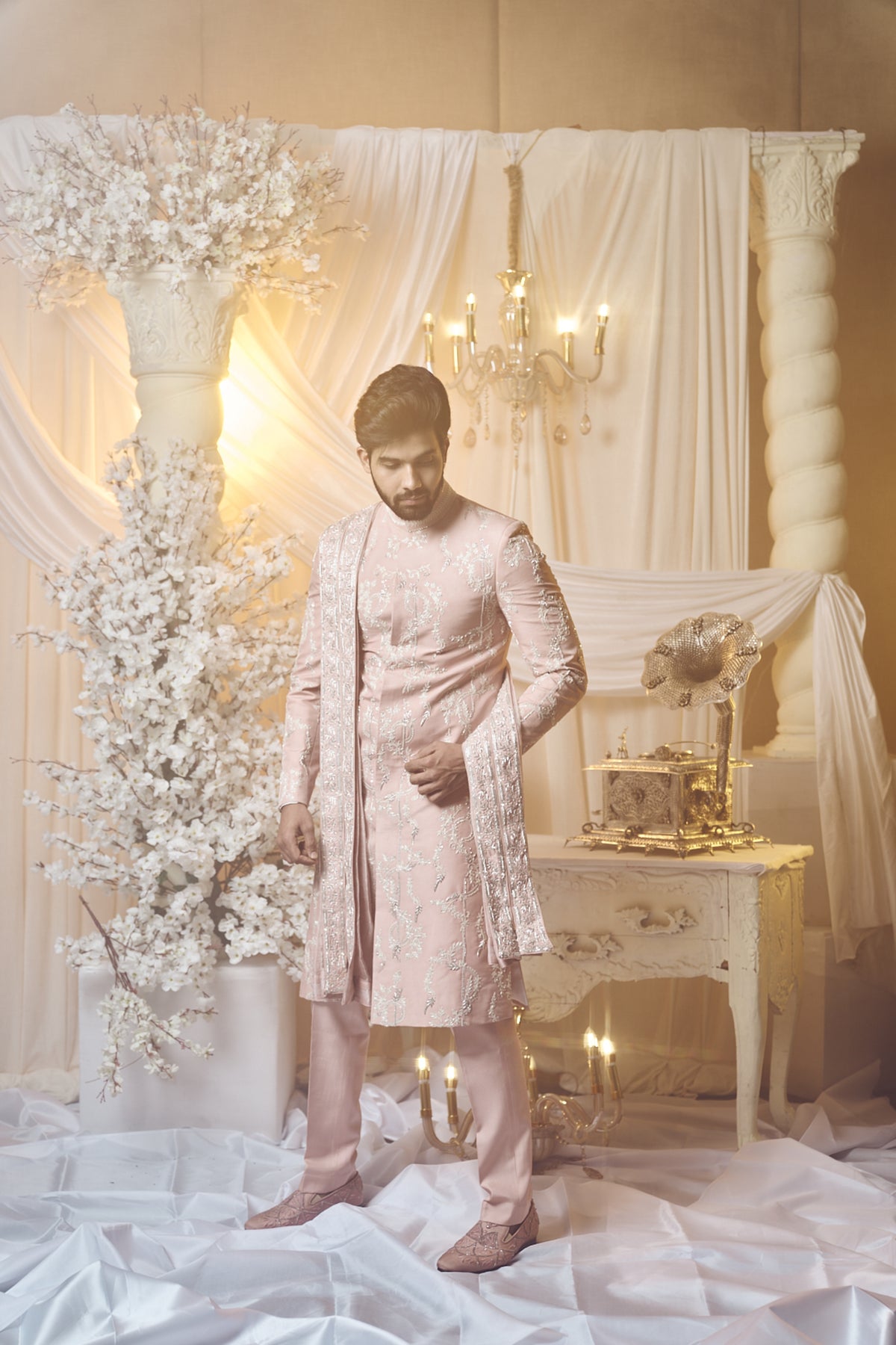 Sea Shell Sherwani Set