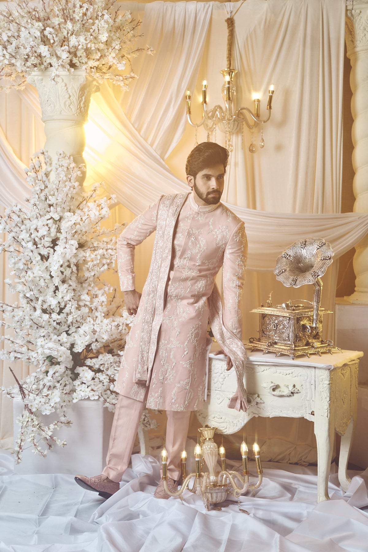 Sea Shell Sherwani Set