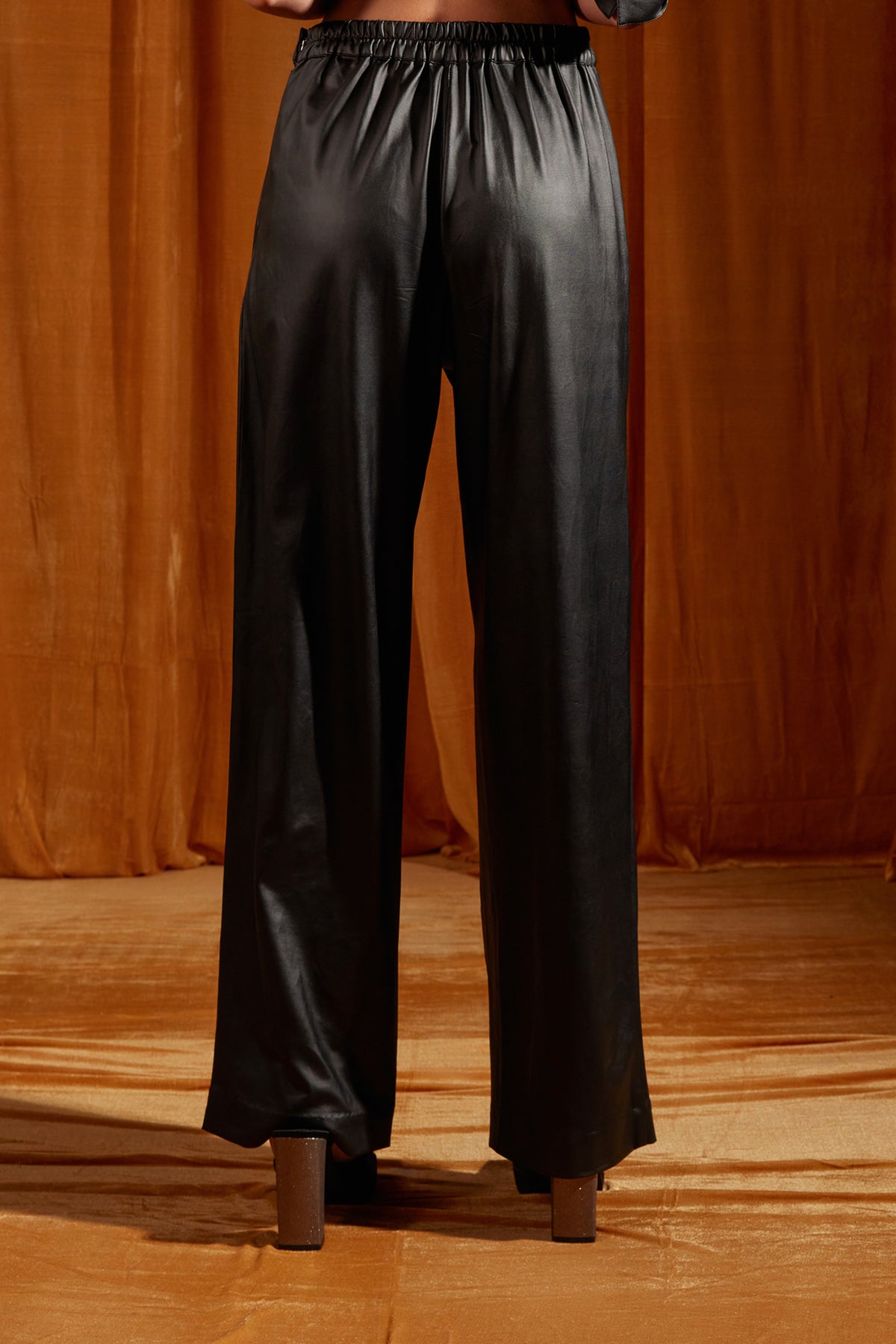 Black Straight-fit Trousers