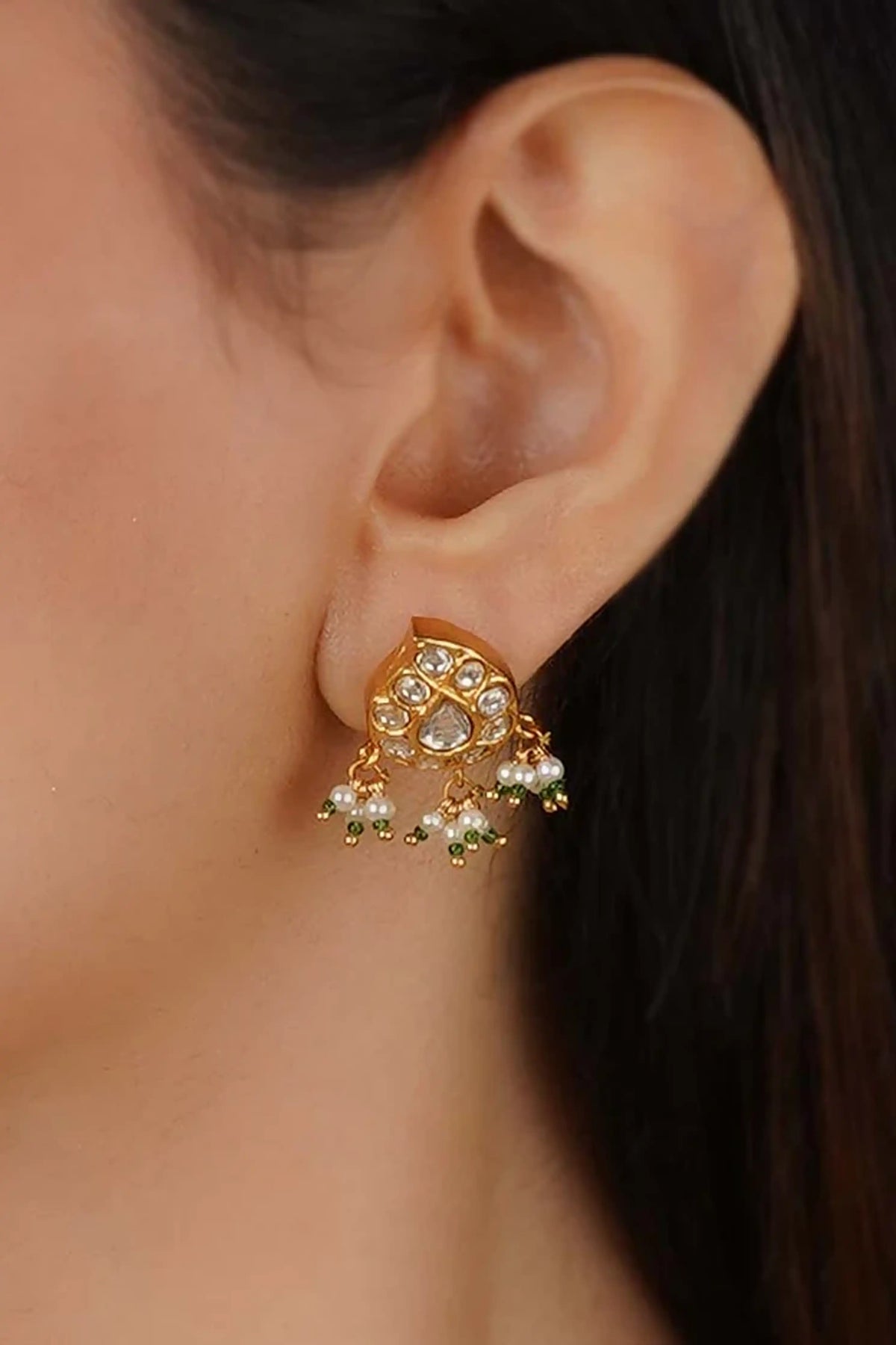Thappa Jadau Kundan Necklace Set