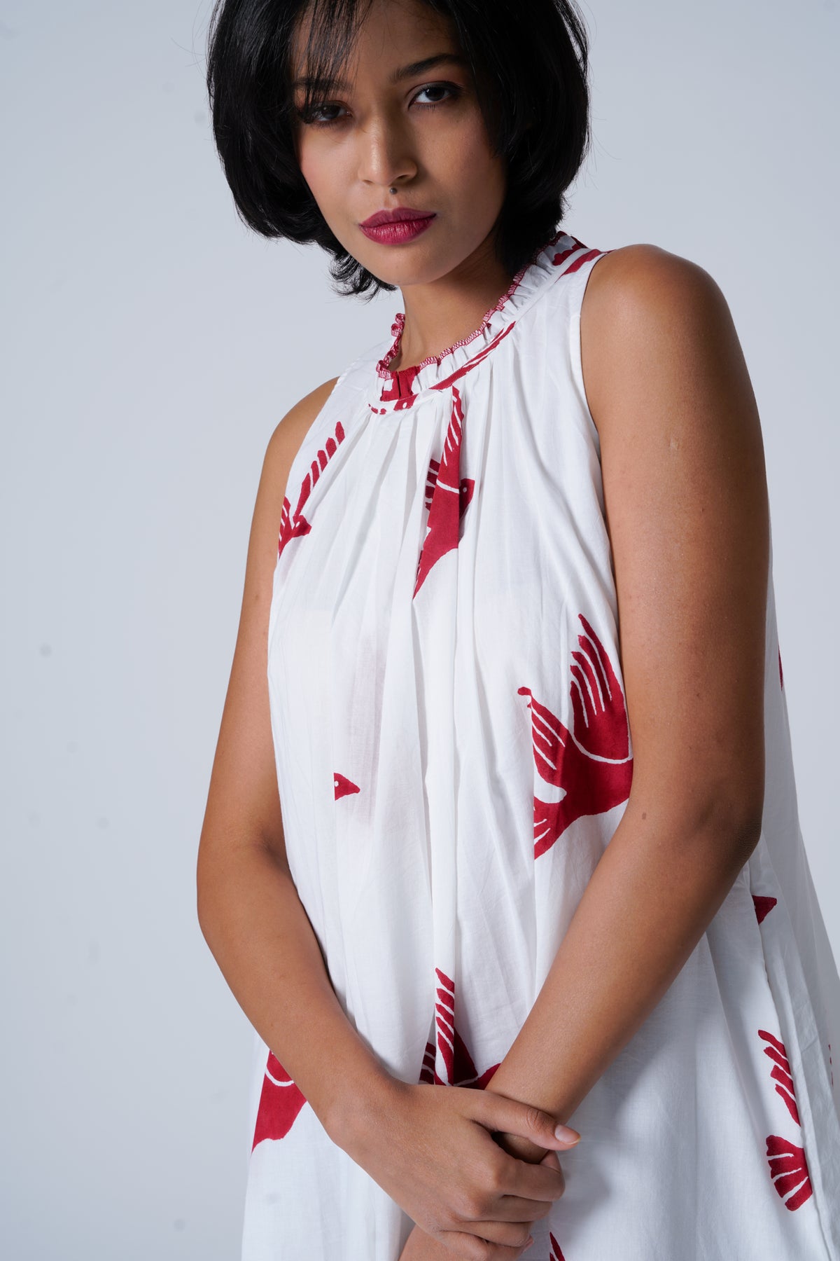 Flawless Flutter Red Dress