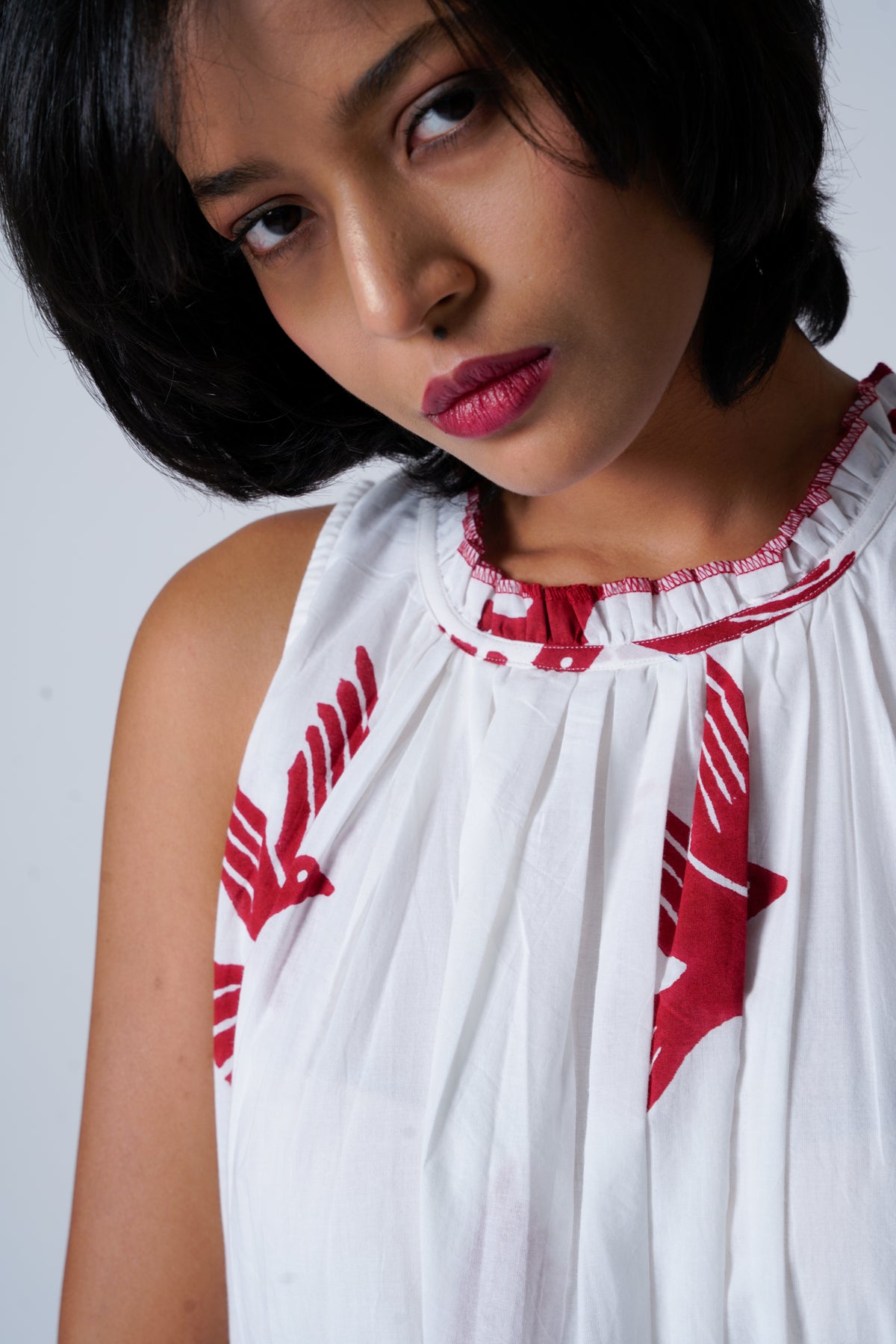 Flawless Flutter Red Dress