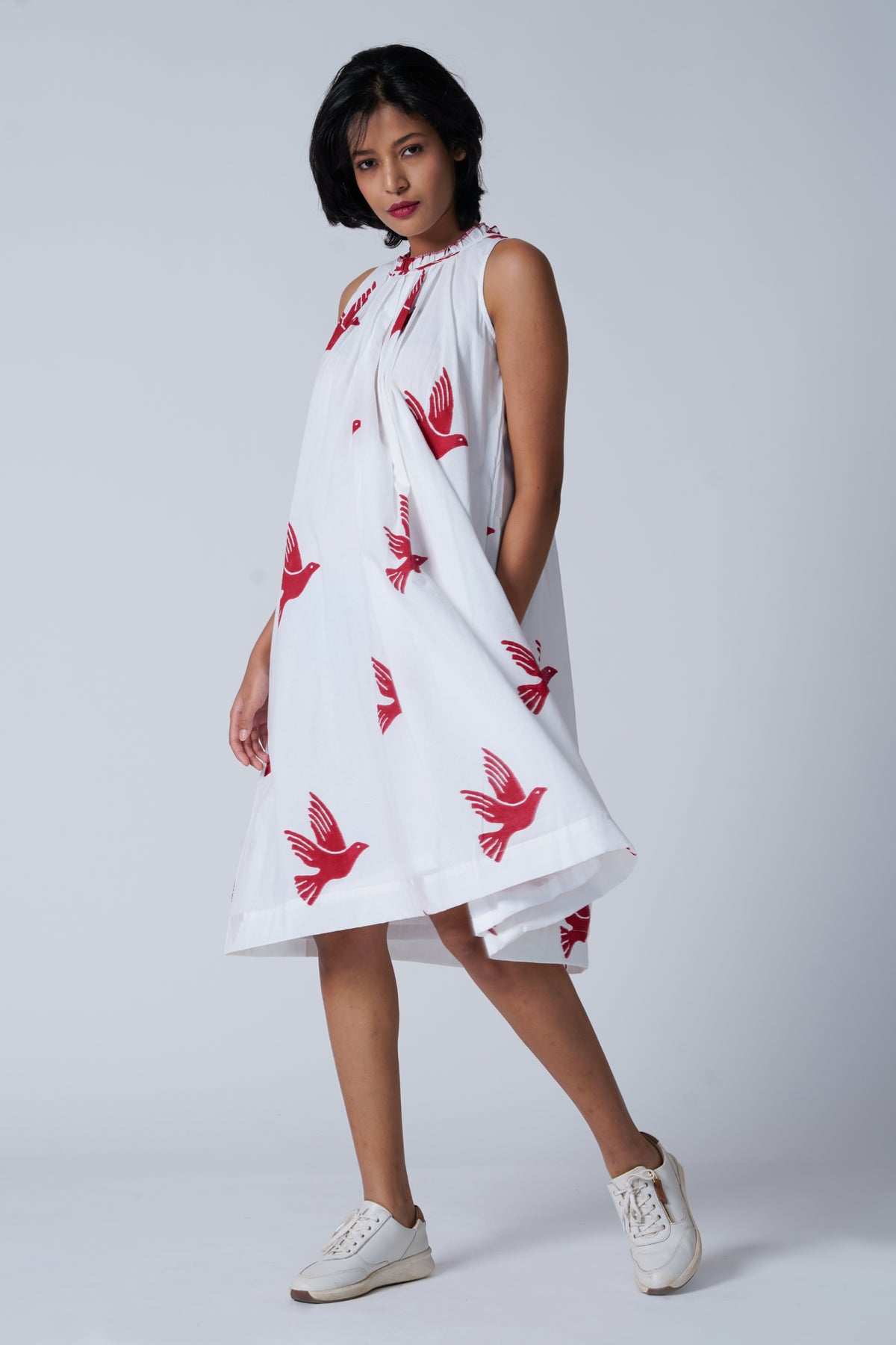 Flawless Flutter Red Dress