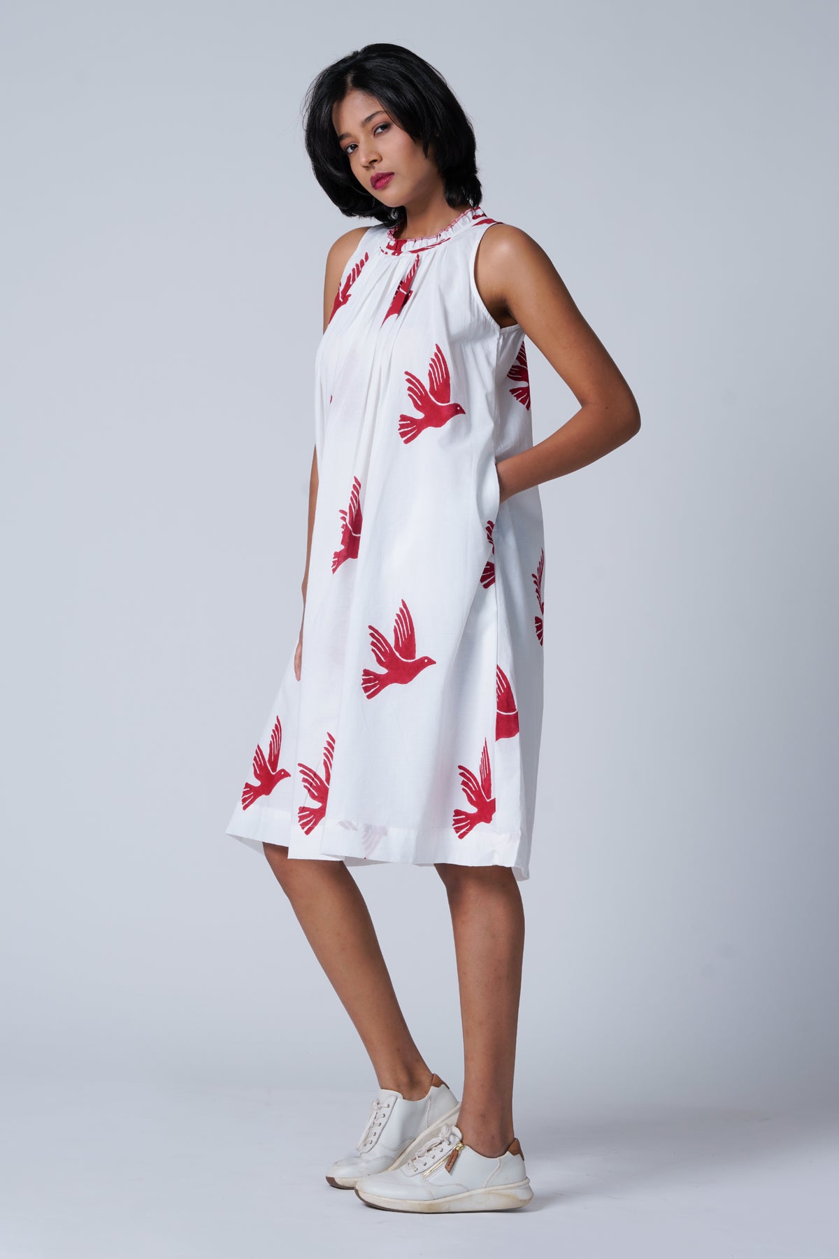 Flawless Flutter Red Dress
