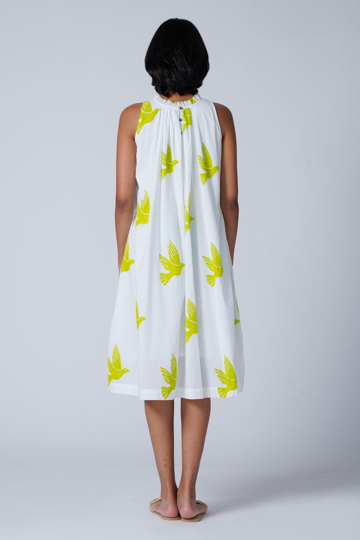 Flawless Flutter Green Dress