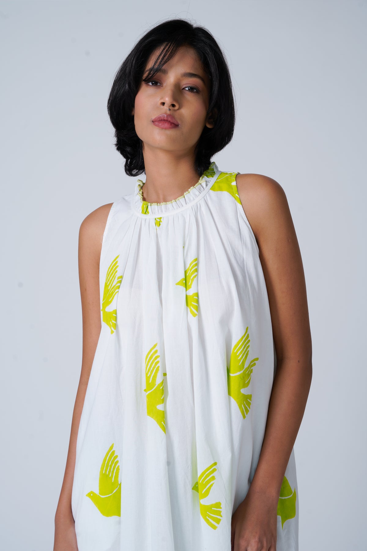 Flawless Flutter Green Dress