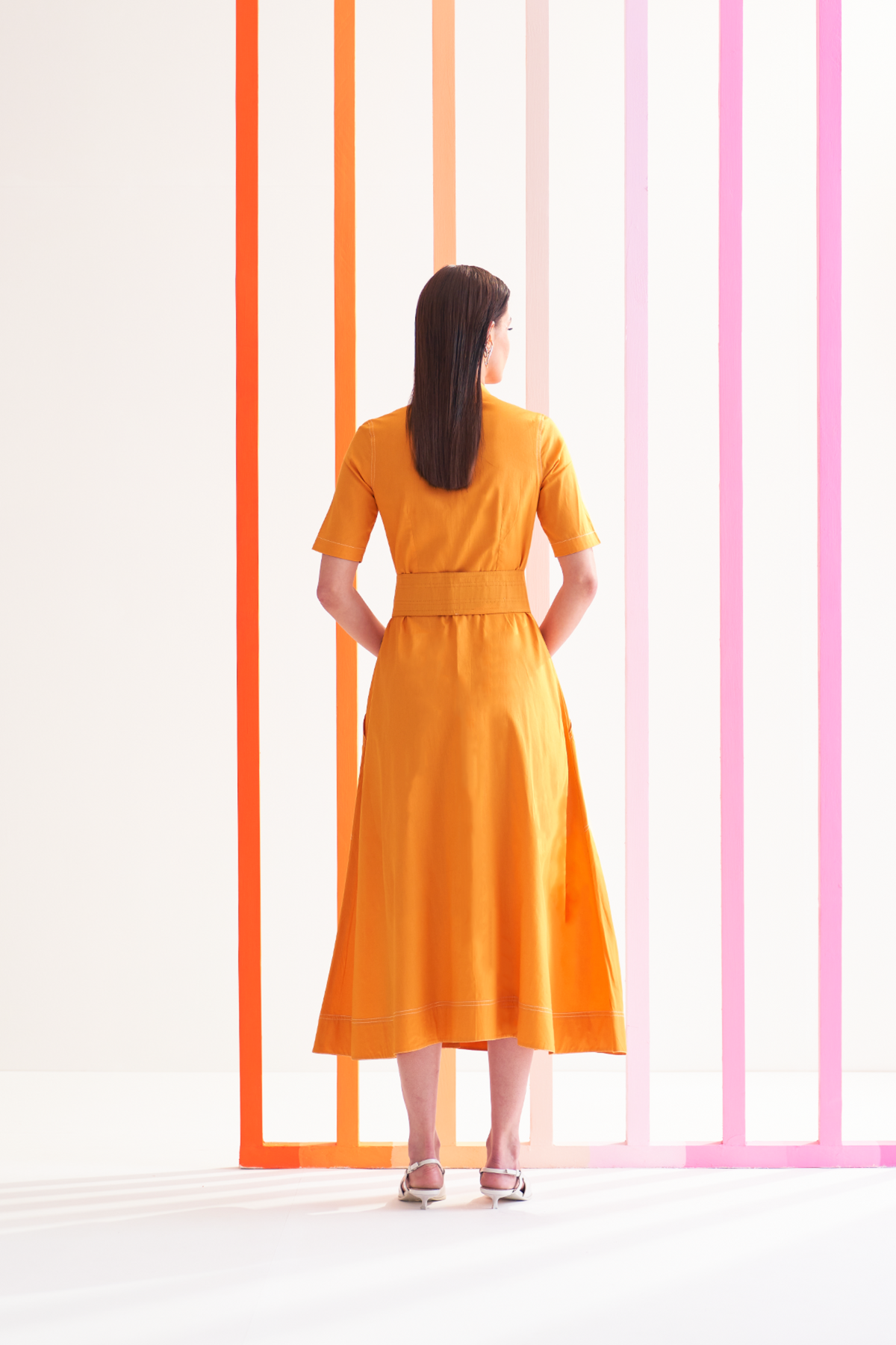 Terina Orange Dress