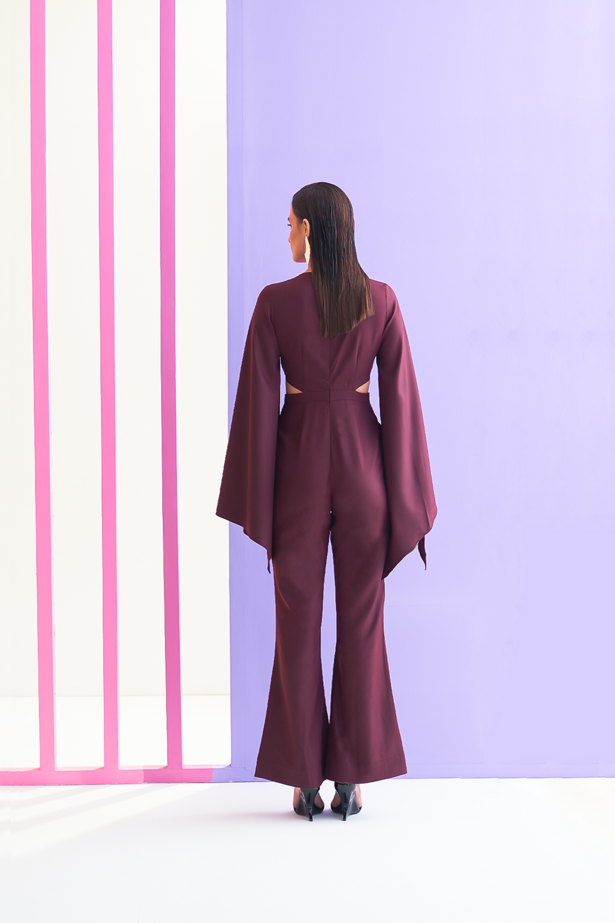 Jolanda Wine Jumpsuit