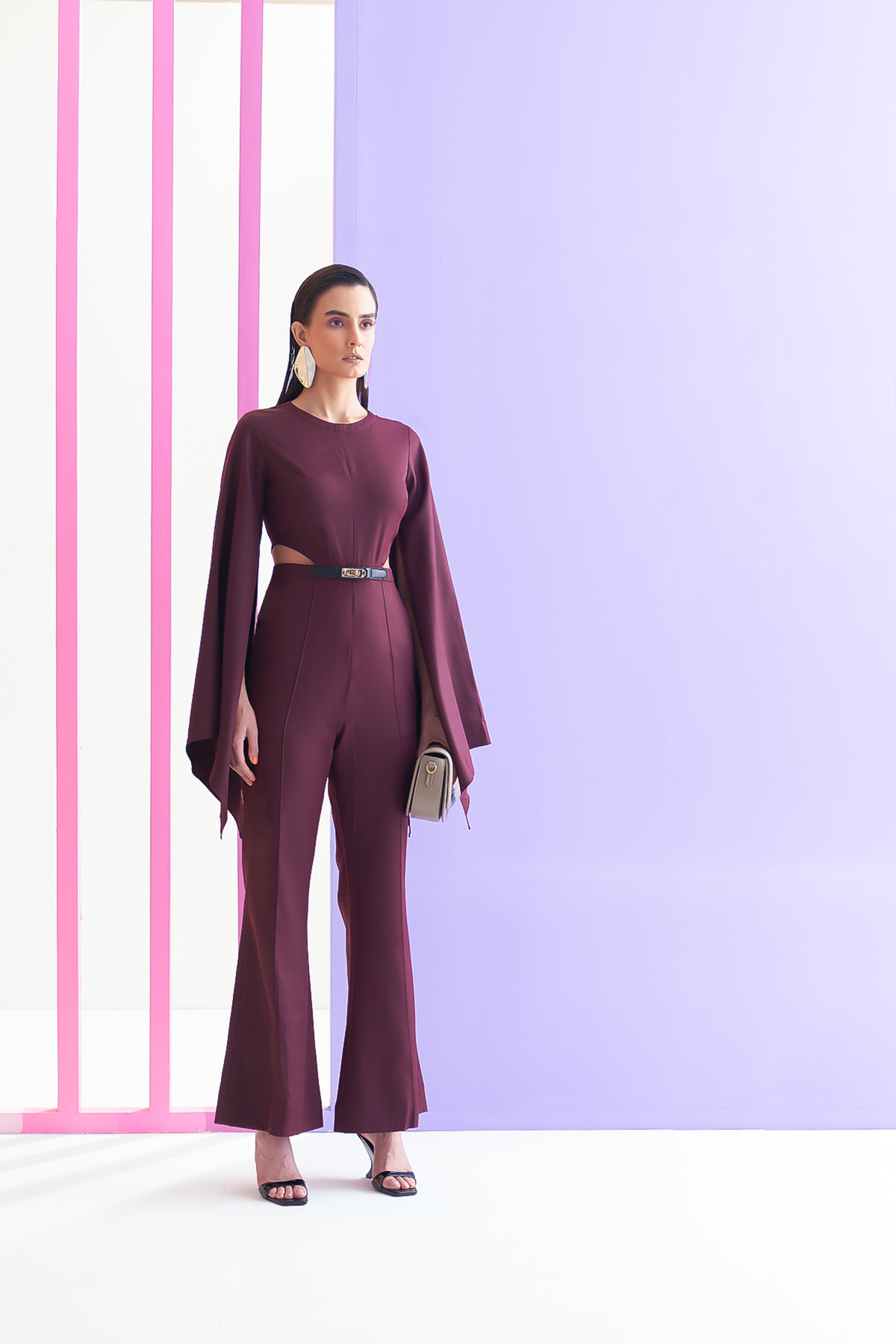 Jolanda Wine Jumpsuit