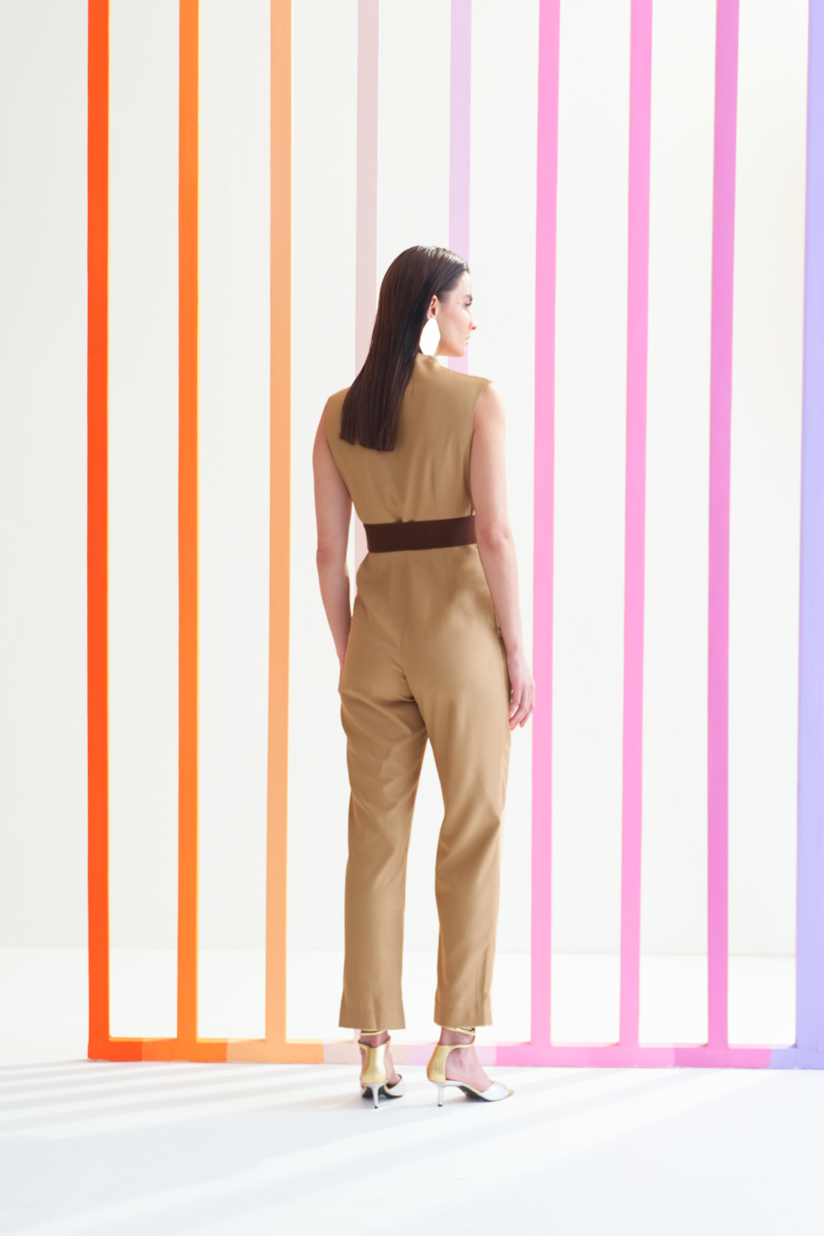 Micola Beige Jumpsuit