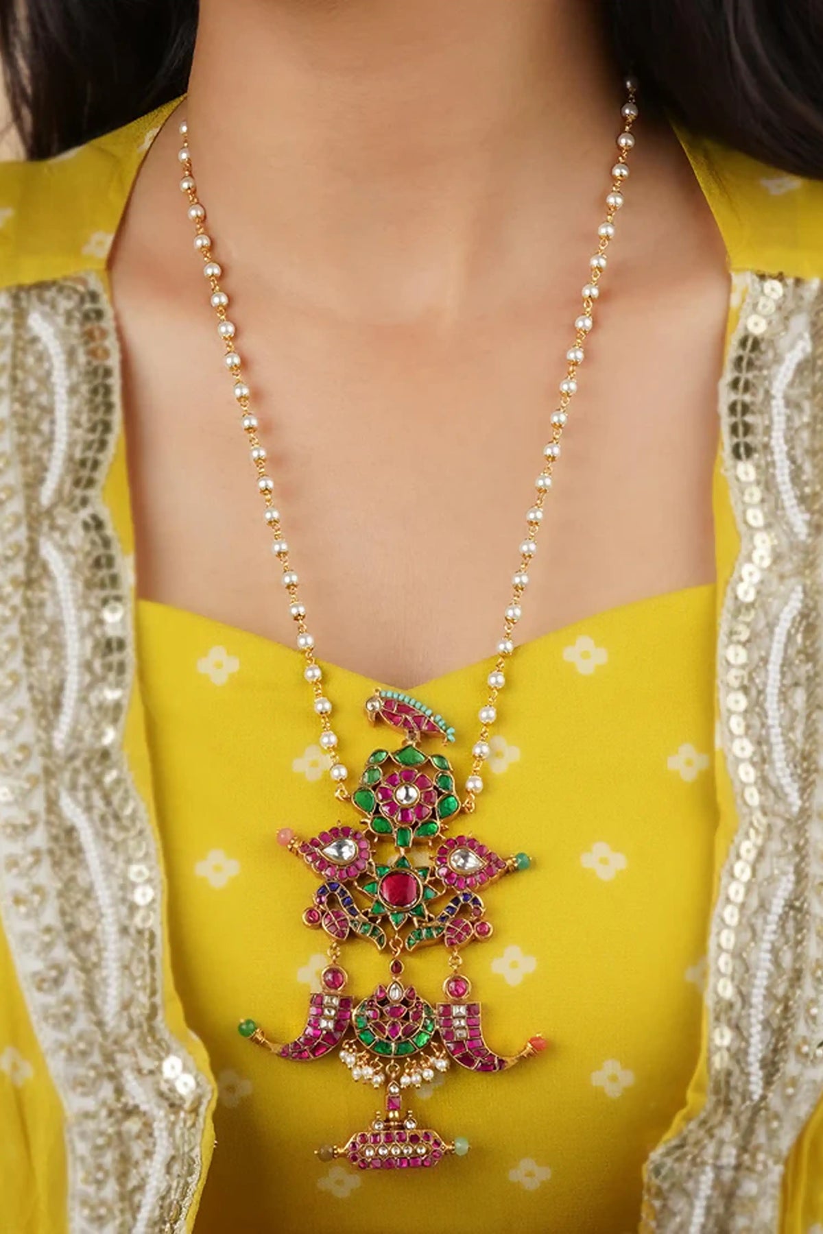 Multicolor Gold Plated Necklace