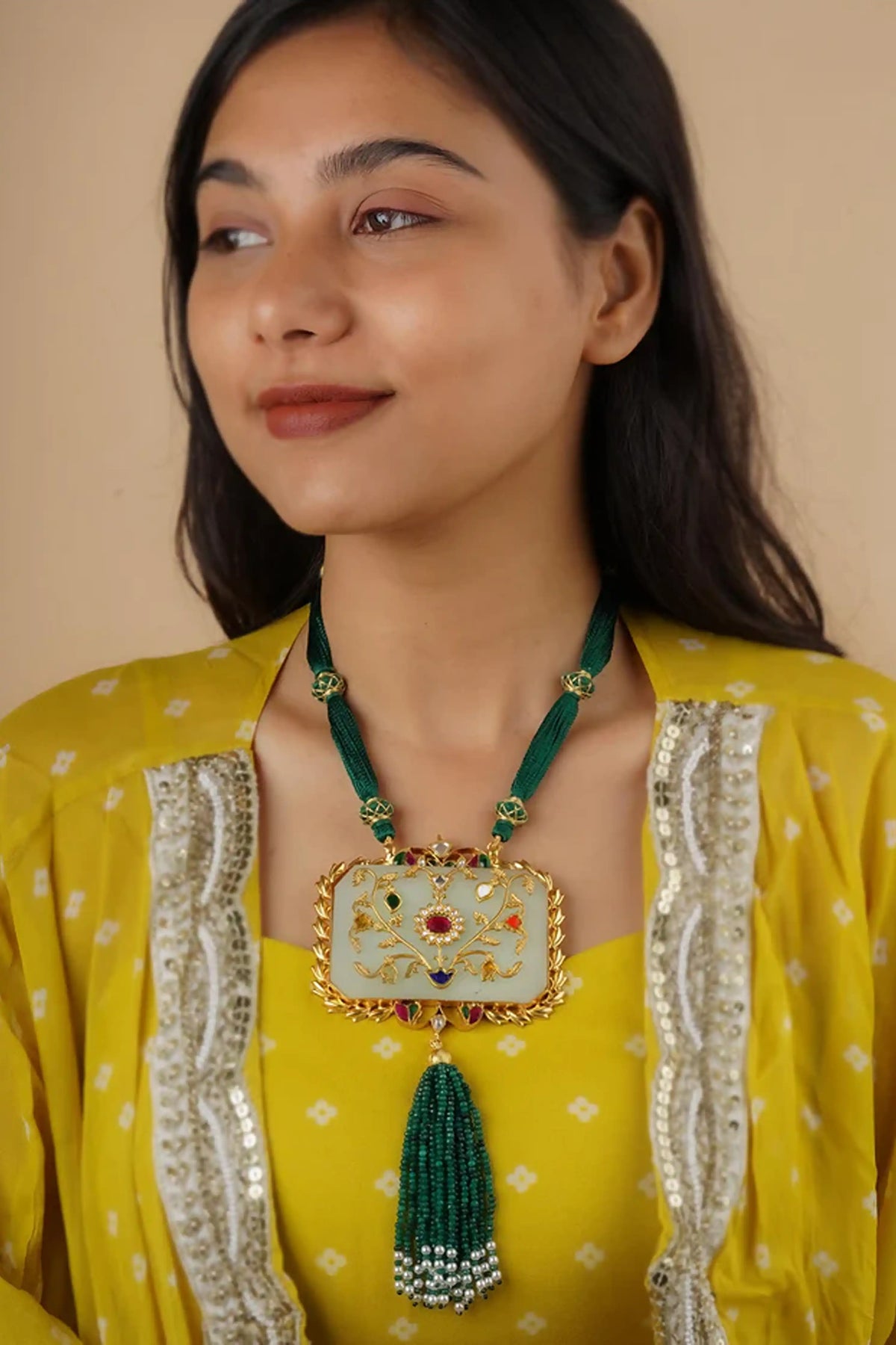 Multicolor Gold Plated Necklace