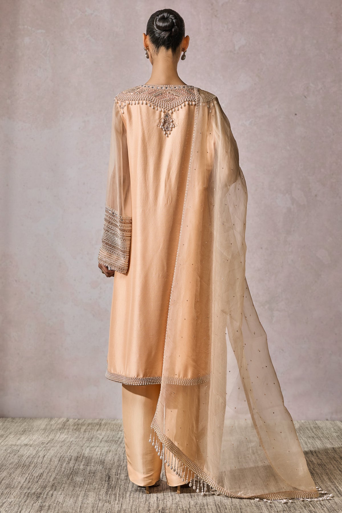 Peach Kurta Set