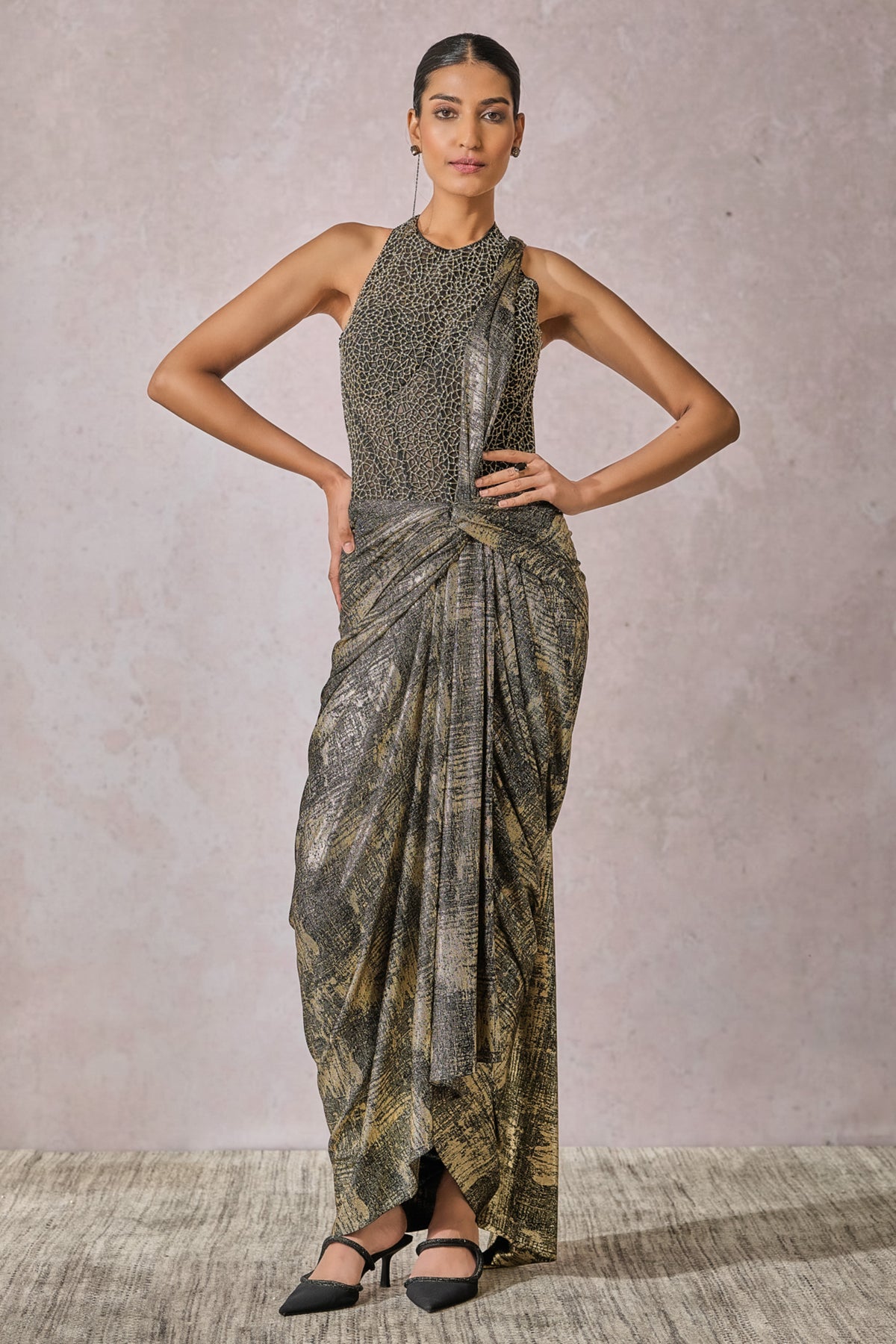 Black Pearl Concept Saree